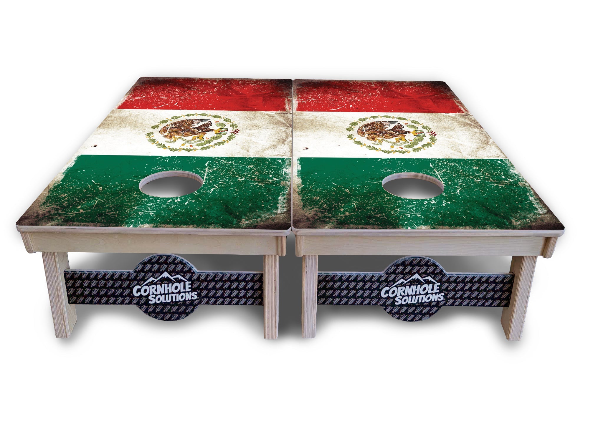 Mexico Flag Cornhole Boards - Professional Tournament Series
