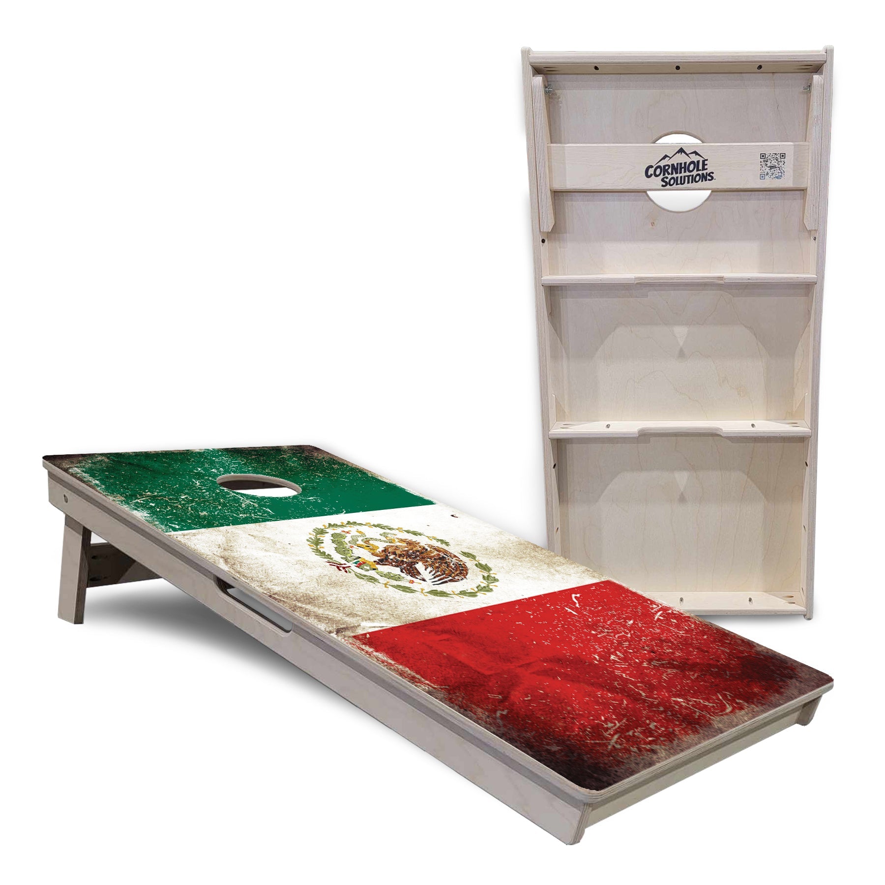 Mexico Flag Cornhole Boards - Professional Tournament Series