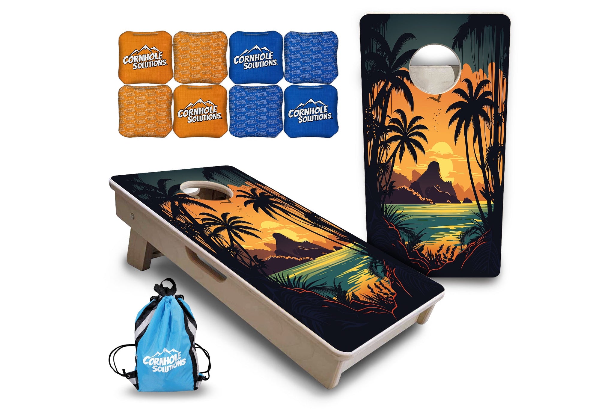Mini Cornhole Boards - Beach Sunset Designs