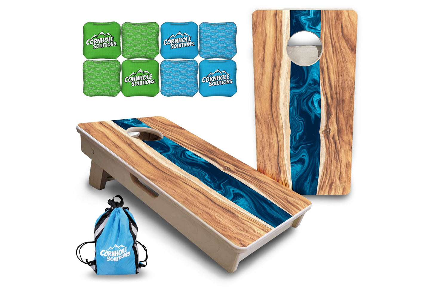 Mini Cornhole Boards - Live Edge River