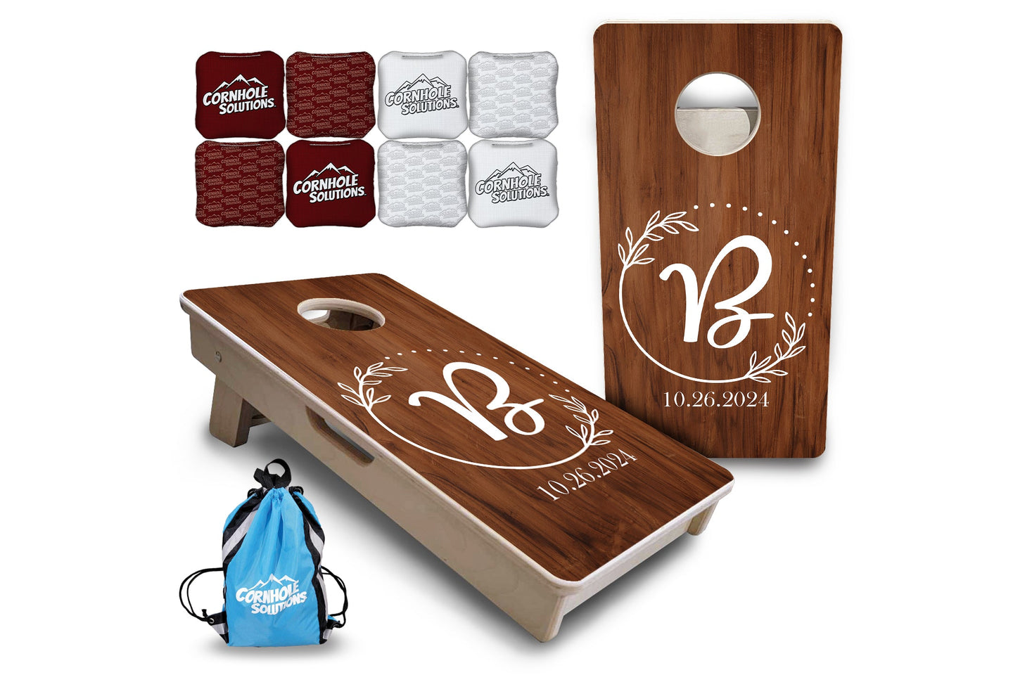 Mini Cornhole Boards - Laurel Wreath