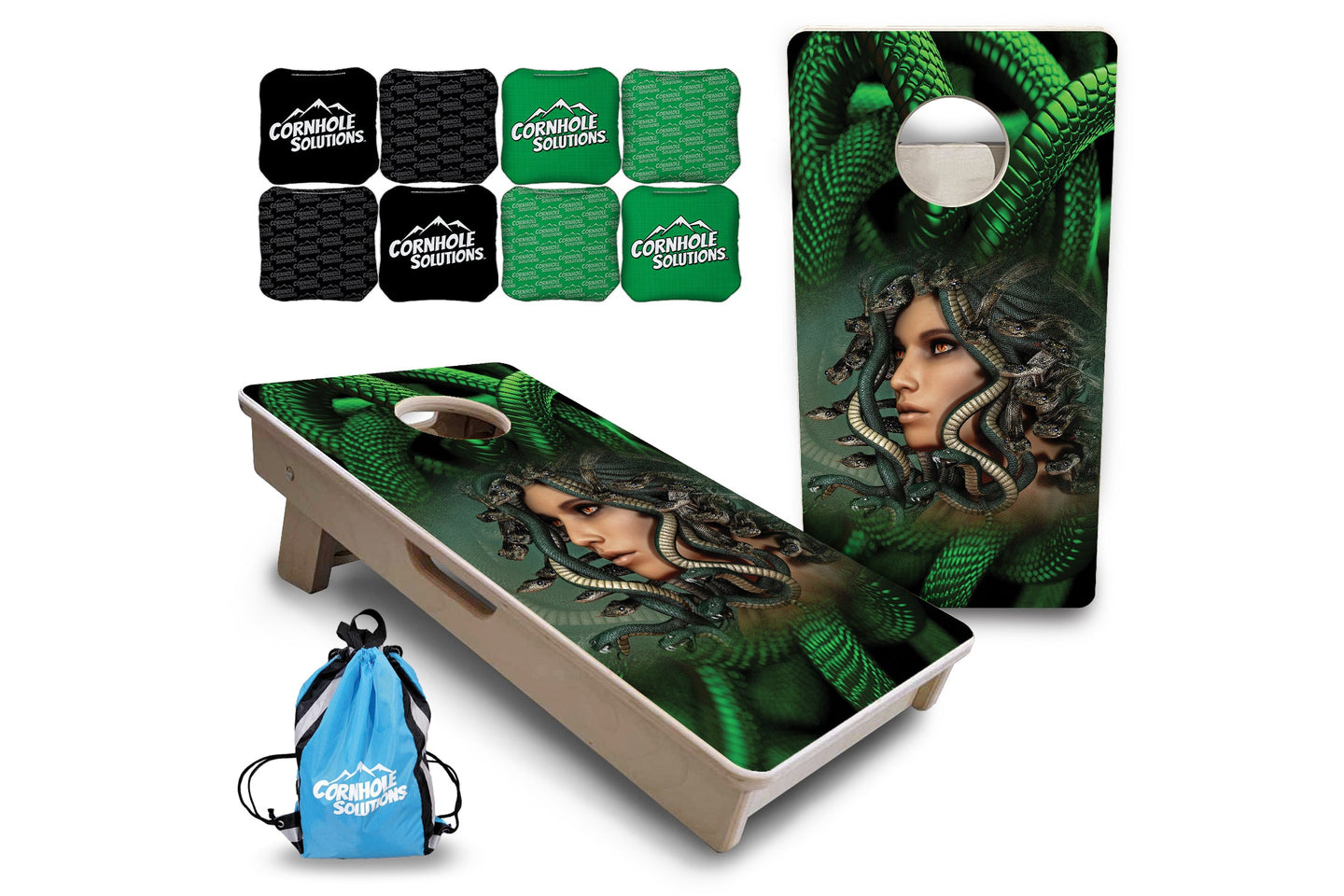 Mini Cornhole Boards - Medusa