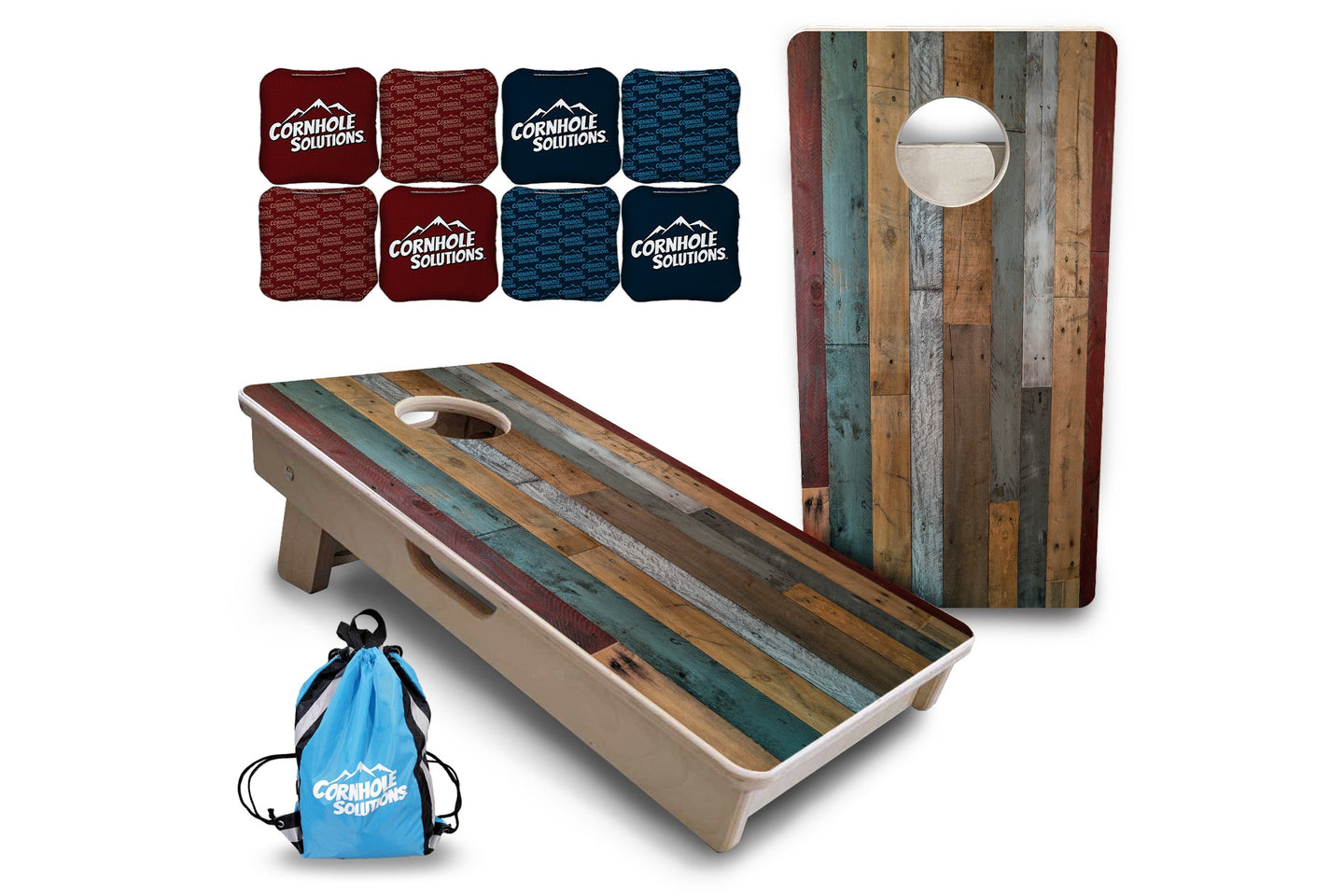 Mini Cornhole Boards - Metallic Wood Planks