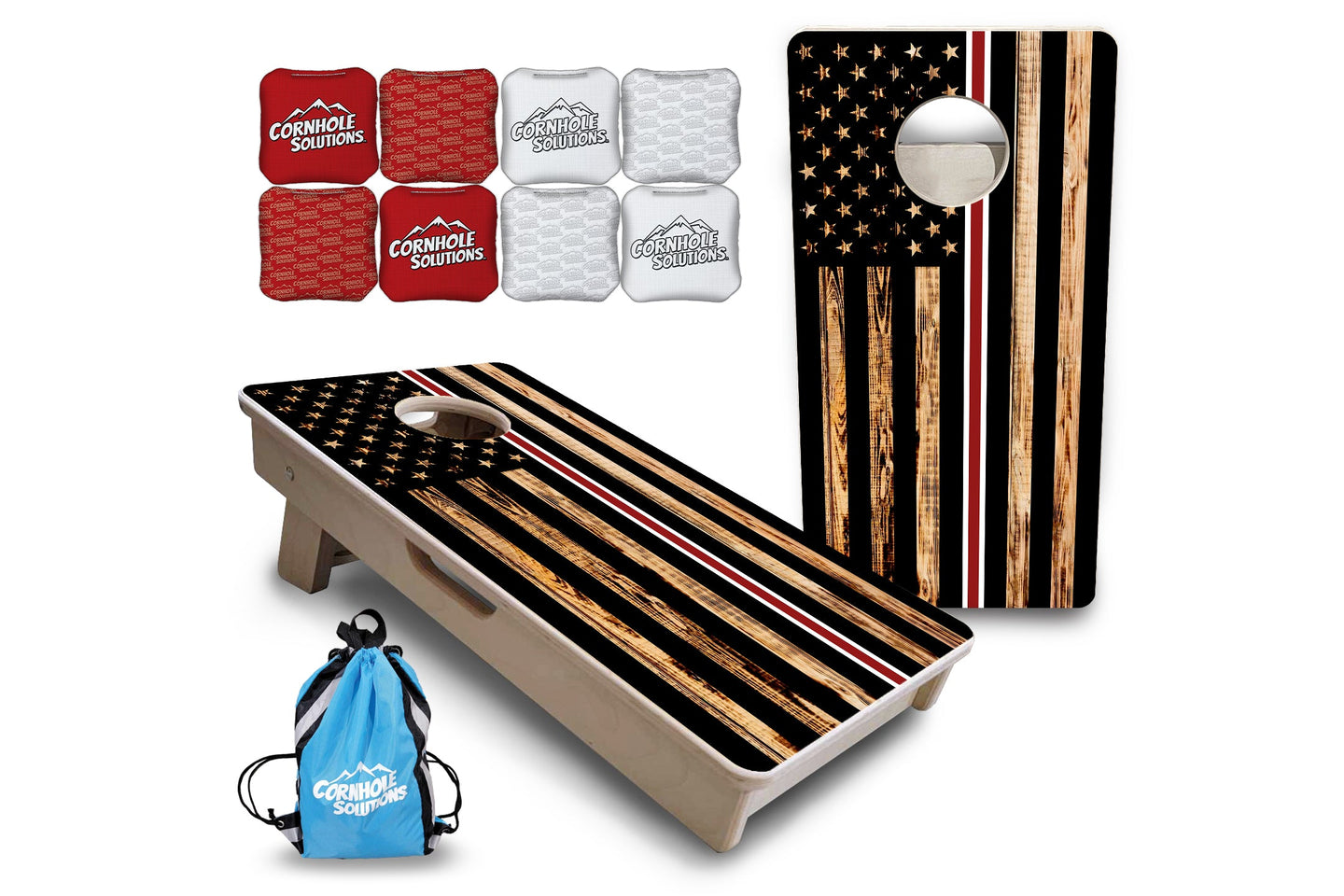 Mini Cornhole Boards - Nurse Thin Line Flag