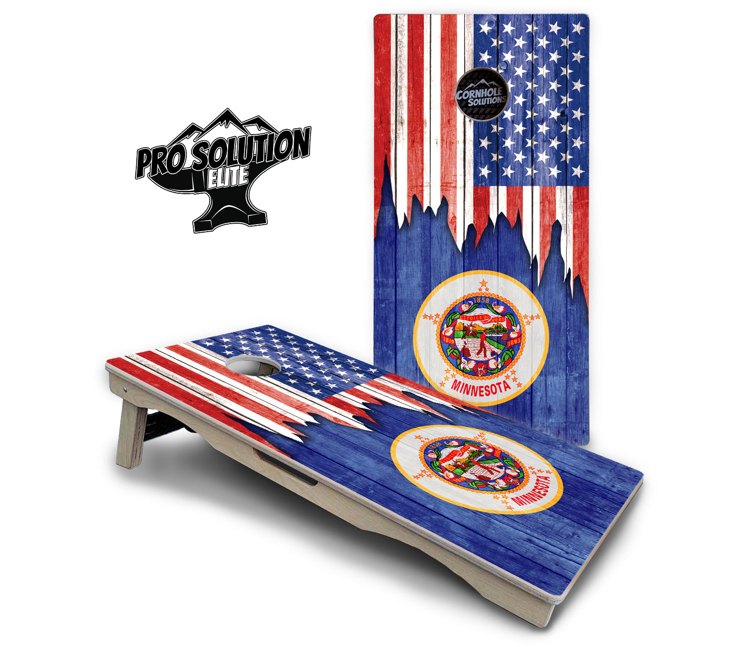 State Flag Designs Massachusetts to New Jersey Cornhole Boards - Pro Solution Elite Series