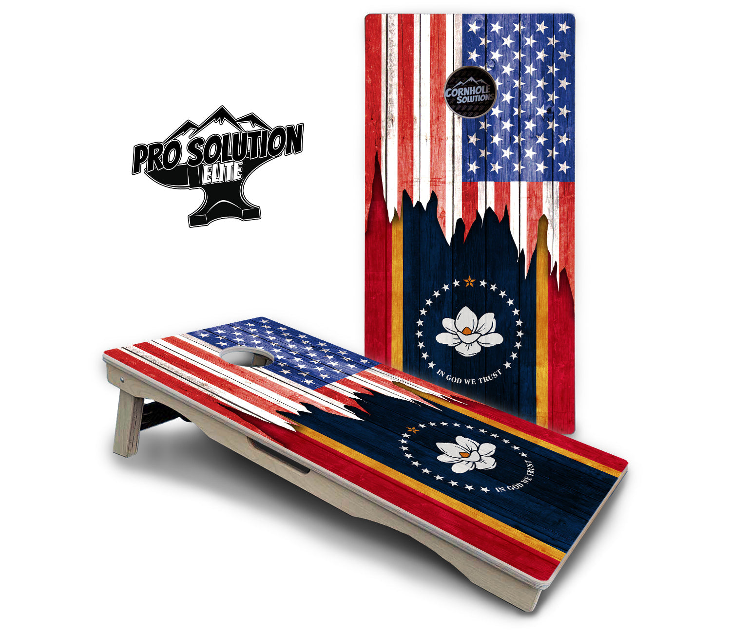 State Flag Designs Massachusetts to New Jersey Cornhole Boards - Pro Solution Elite Series
