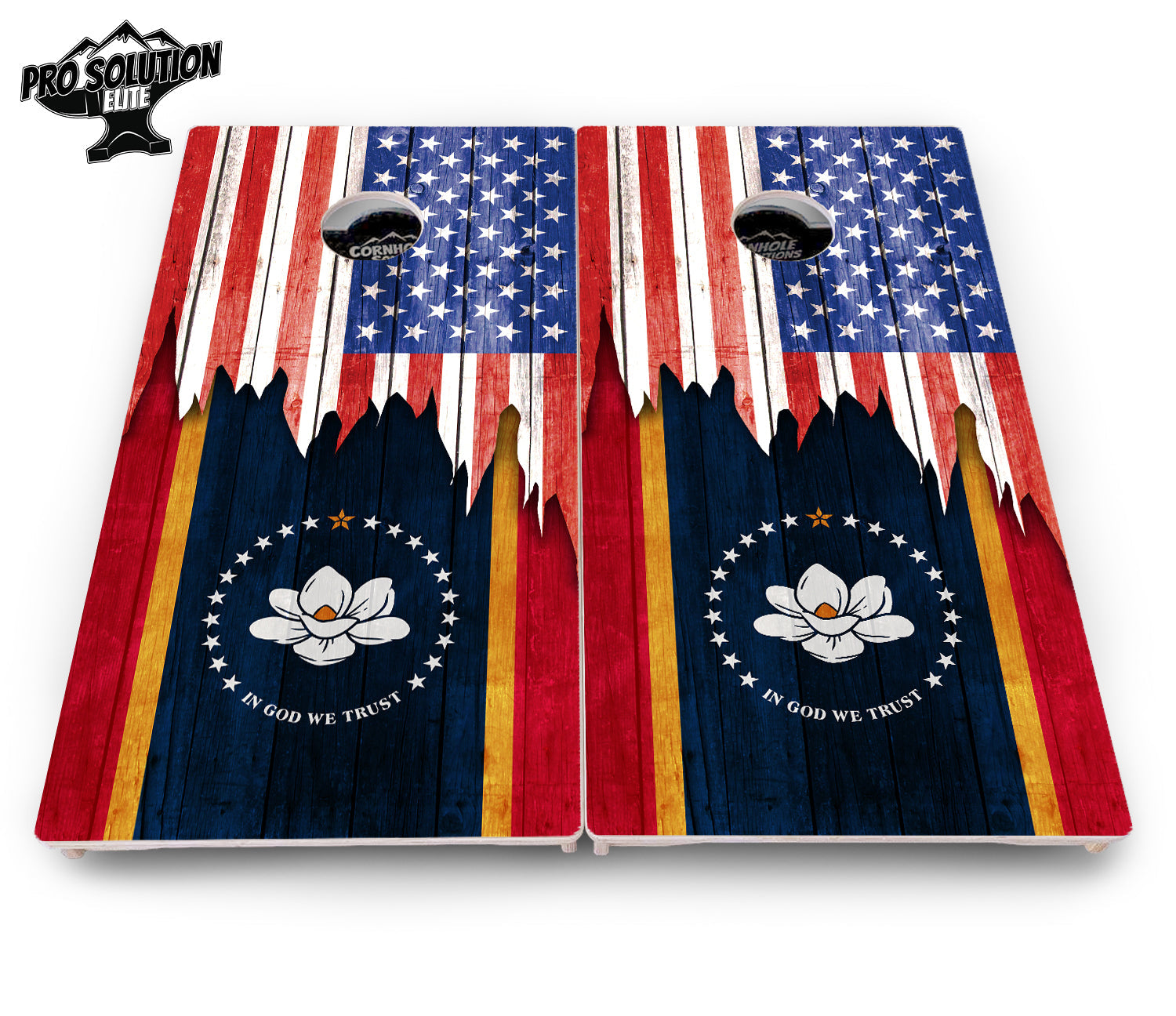 State Flag Designs Massachusetts to New Jersey Cornhole Boards - Pro Solution Elite Series