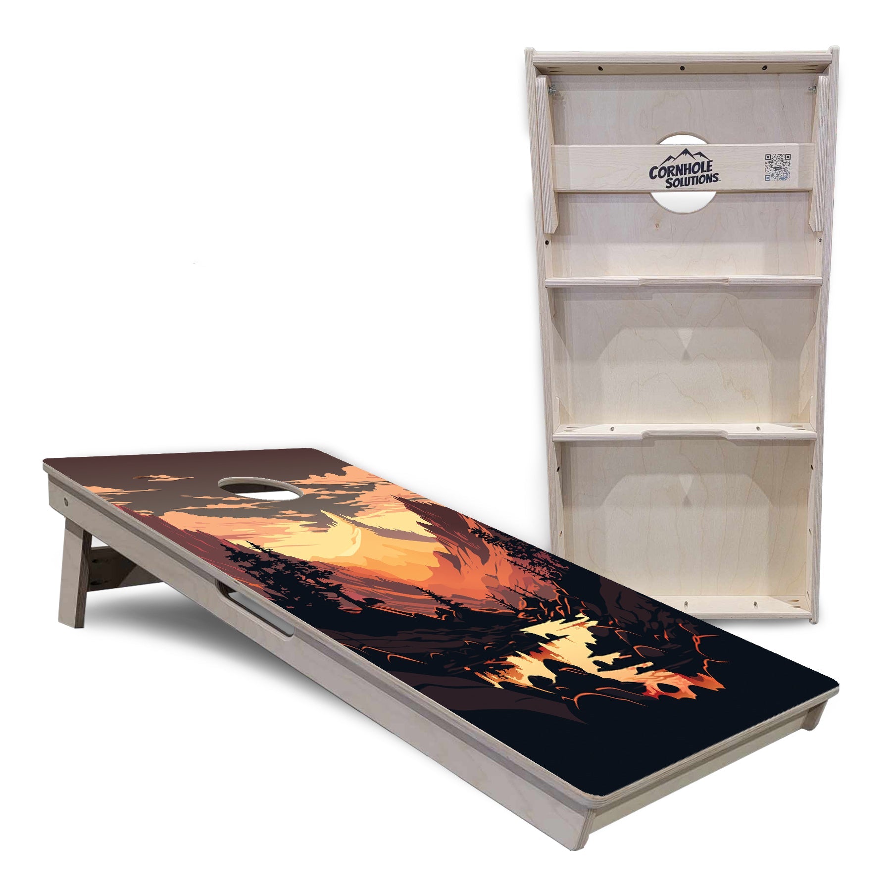 Mountain Sunset Cornhole Boards - Professional Tournament Series