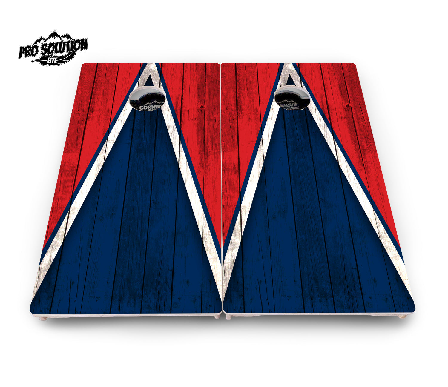 Team Color Triangle Cornhole Boards - Pro Solution Lite Series