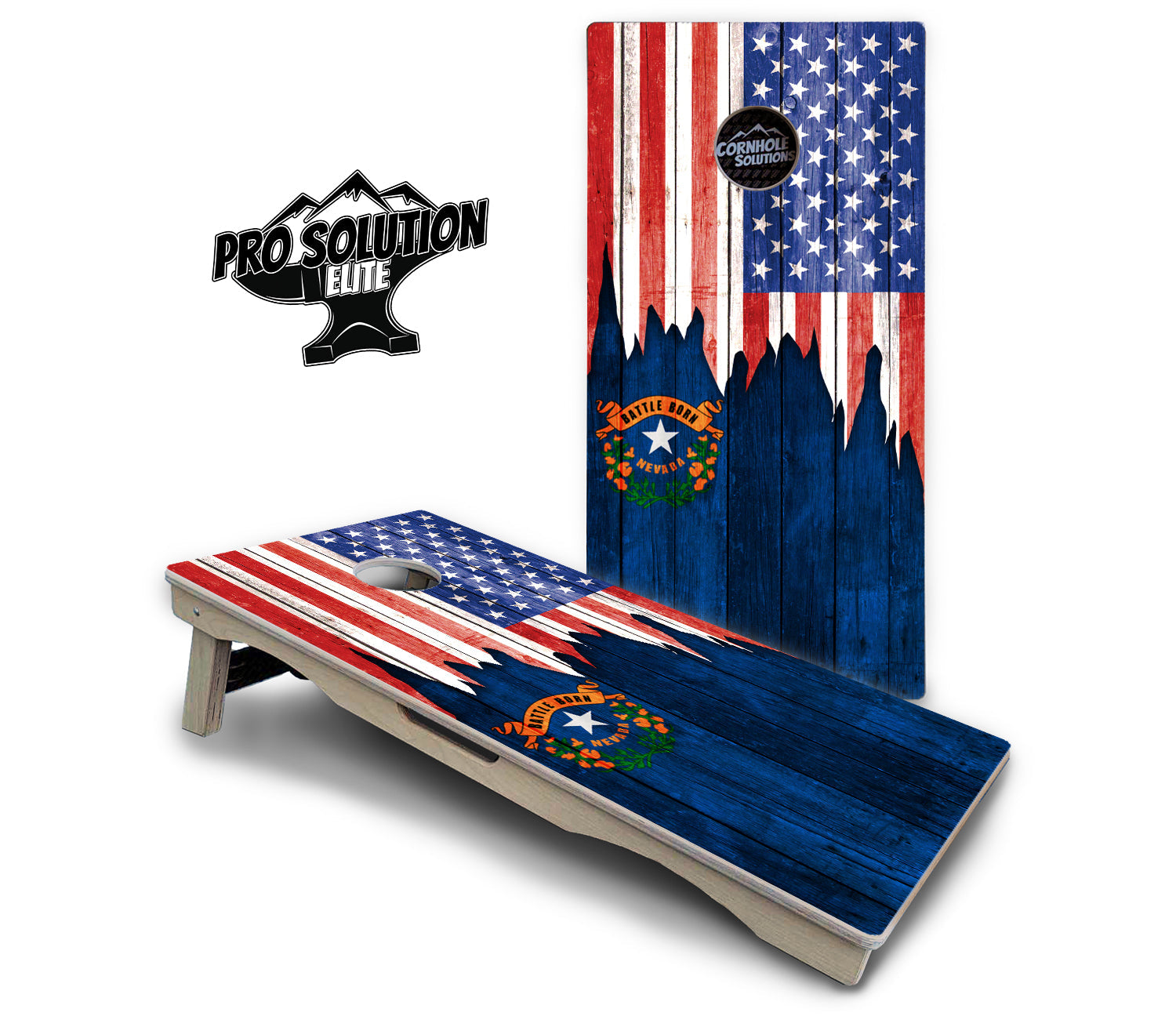 State Flag Designs Massachusetts to New Jersey Cornhole Boards - Pro Solution Elite Series