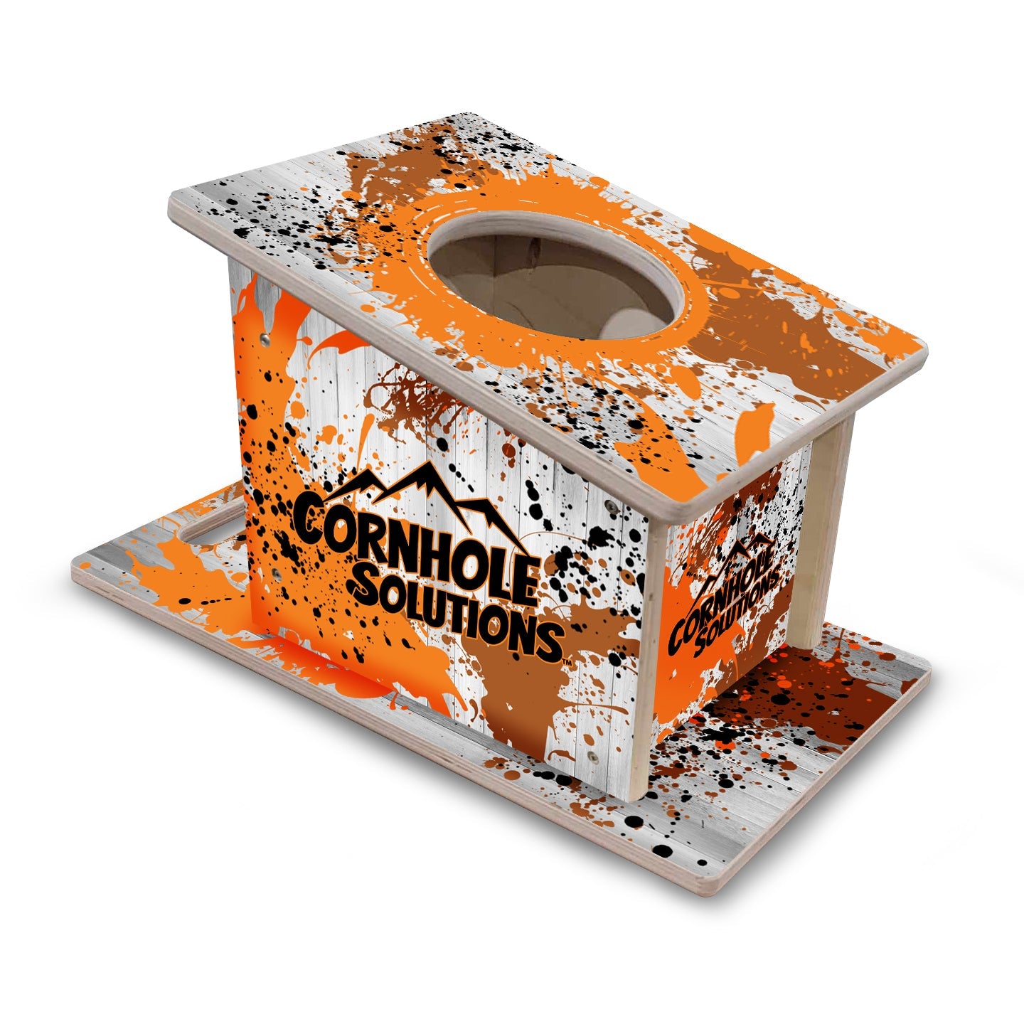 Airmail Solution - Paint Splatter Options - Professional Airmail Box - UV Printed - 3/4" Baltic Birch