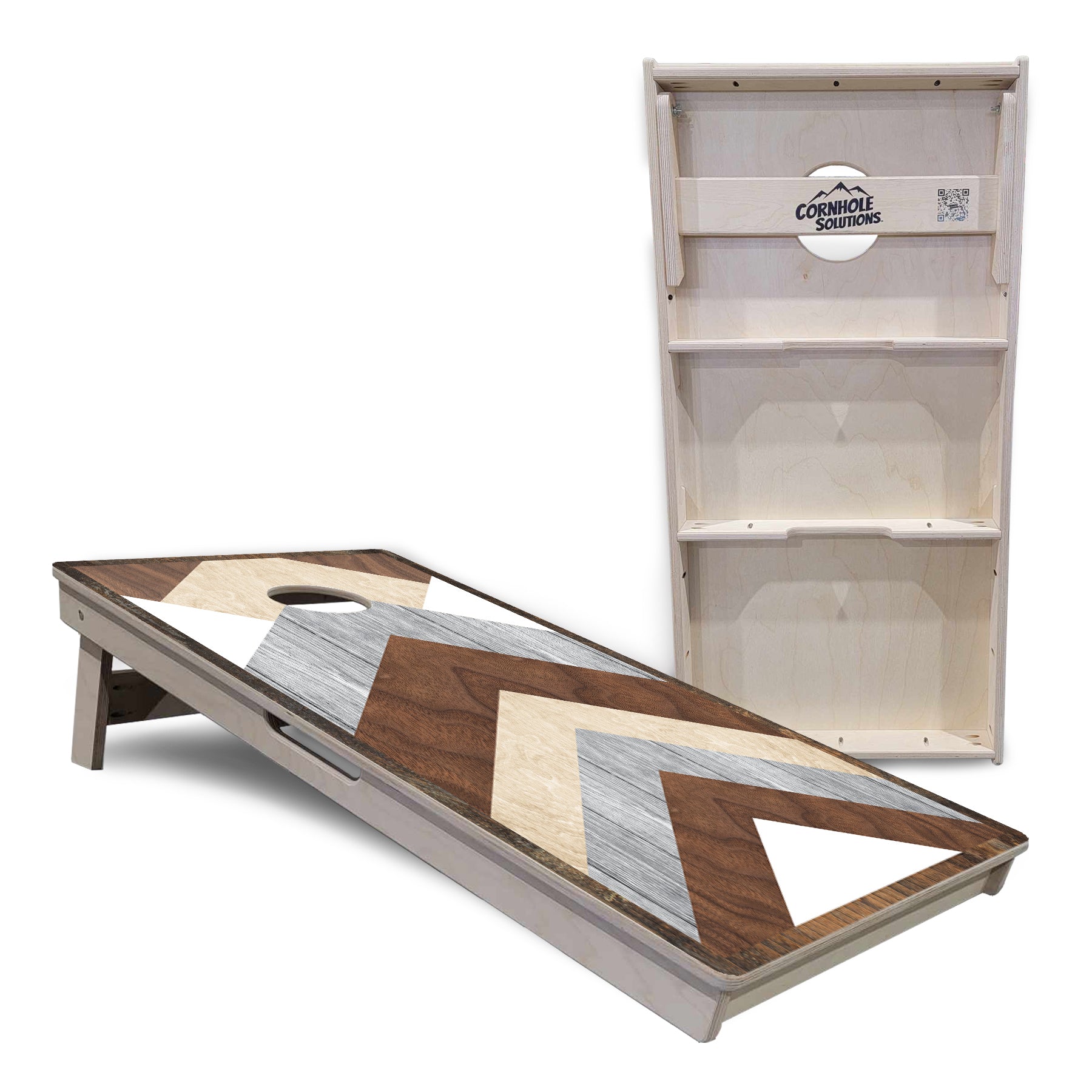 Pallet Wood Pattern Cornhole Boards - Professional Tournament Series