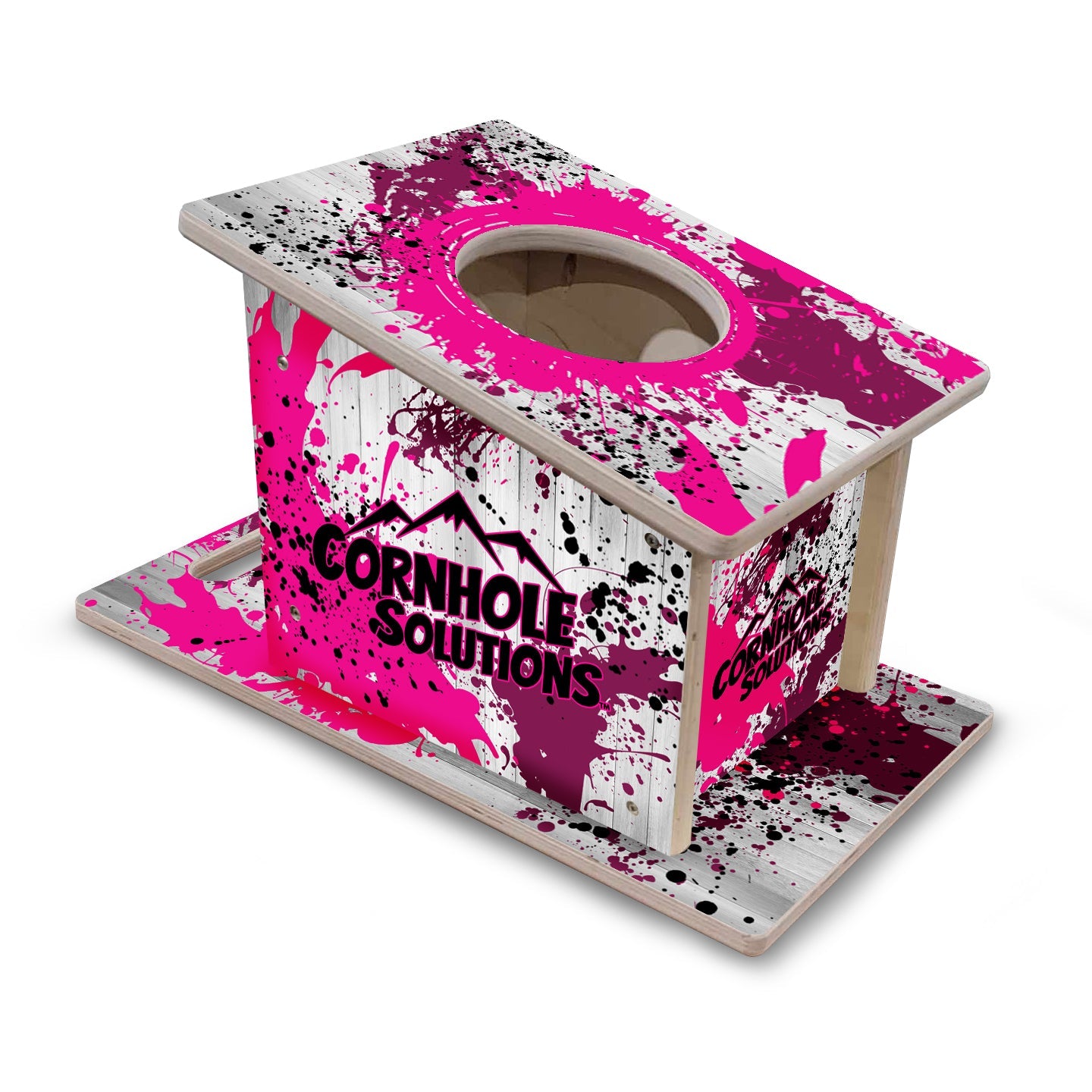Airmail Solution - Paint Splatter Options - Professional Airmail Box - UV Printed - 3/4" Baltic Birch