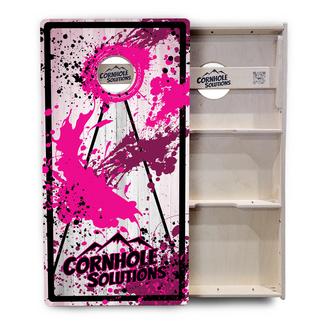 Paint Splatter Cornhole Boards - Professional Tournament Series