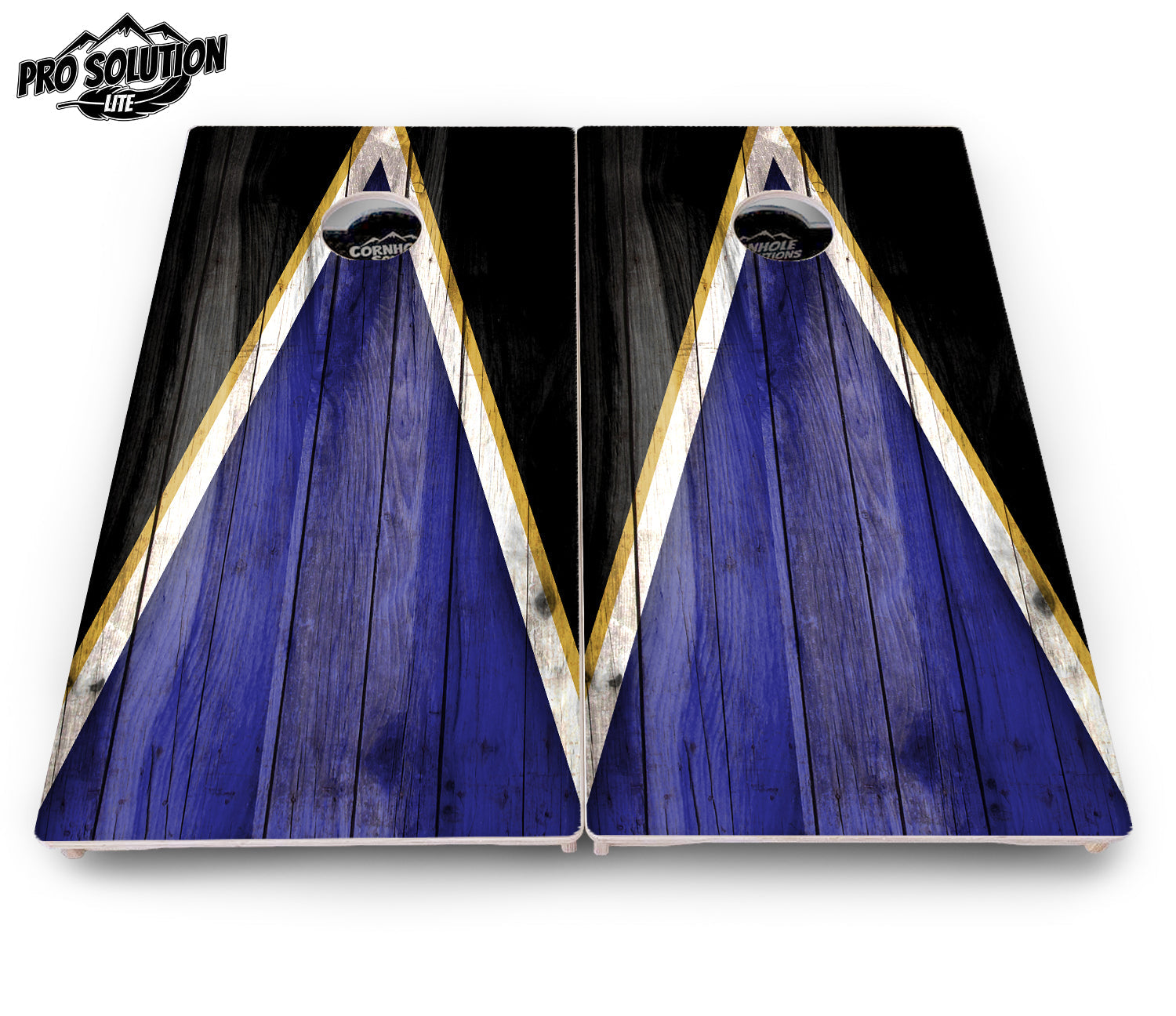 Team Color Triangle Cornhole Boards - Pro Solution Lite Series