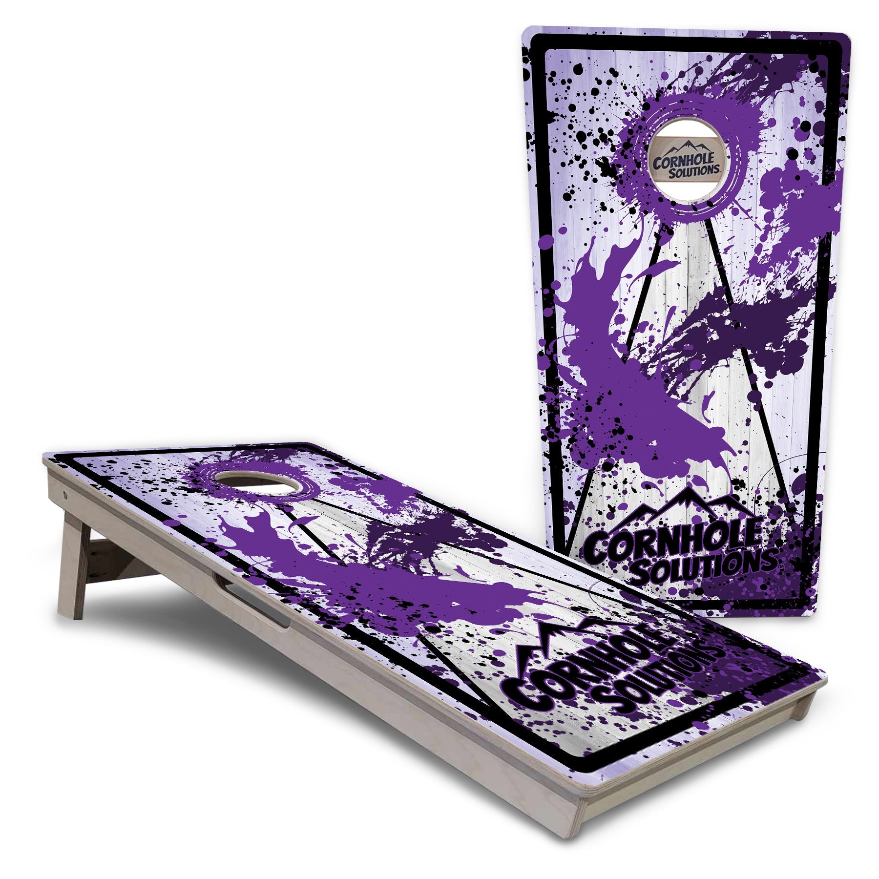 Paint Splatter Cornhole Boards - Professional Tournament Series