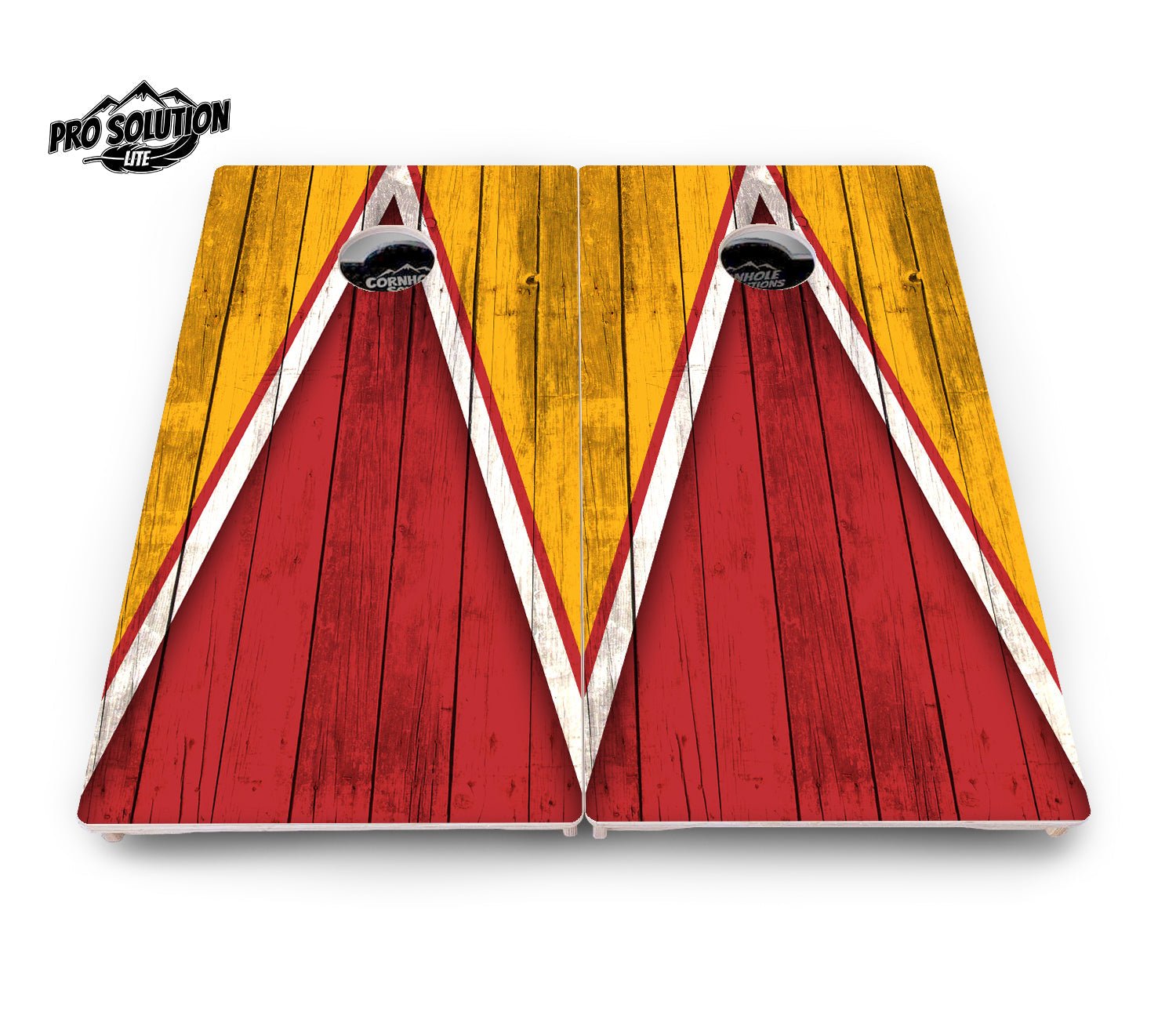 Team Color Triangle Cornhole Boards - Pro Solution Lite Series