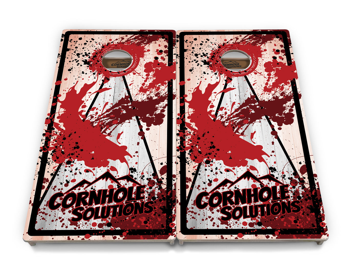 Paint Splatter Cornhole Boards - Professional Tournament Series