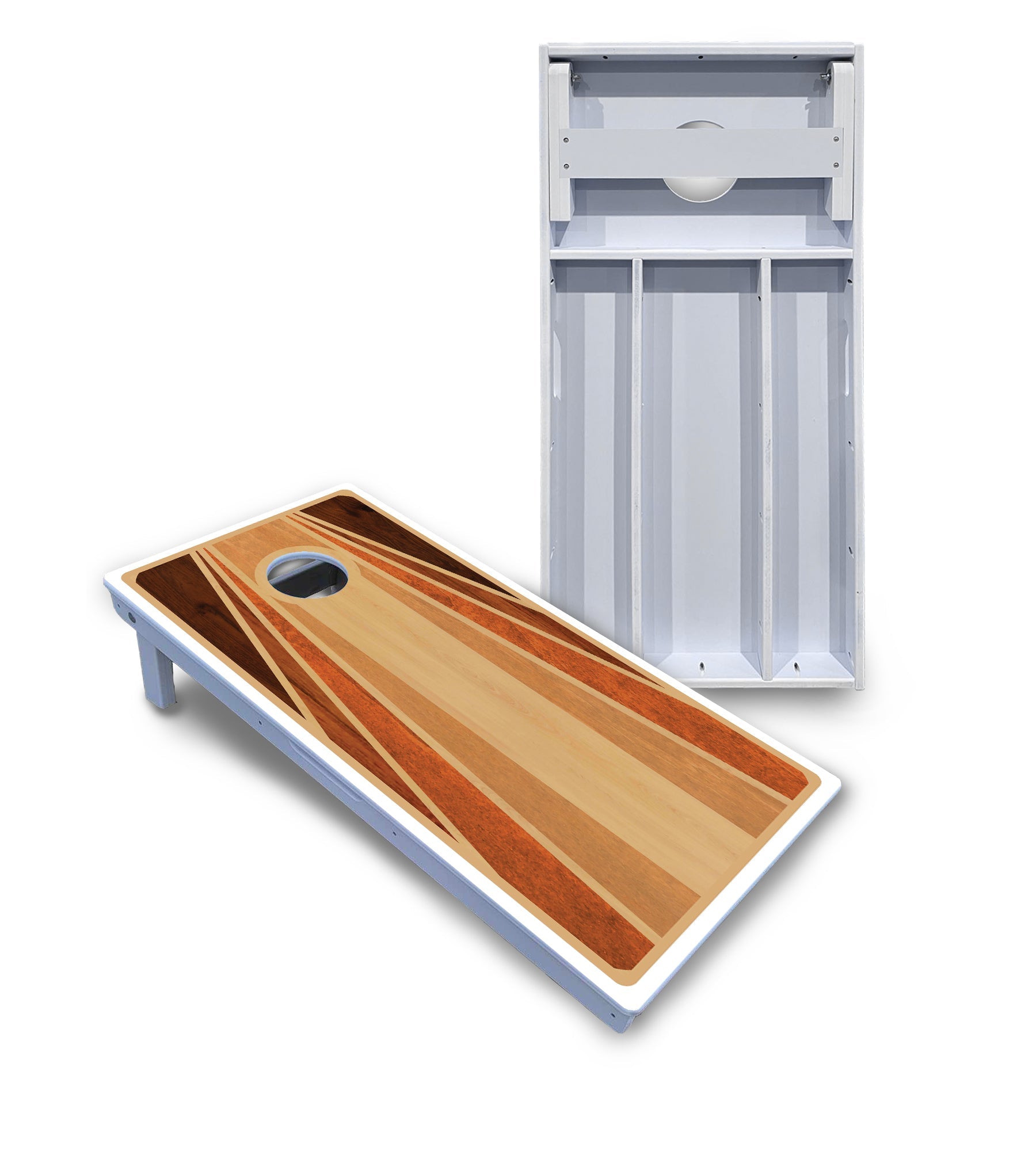 Retro Wood Cornhole Boards - All Weather Series