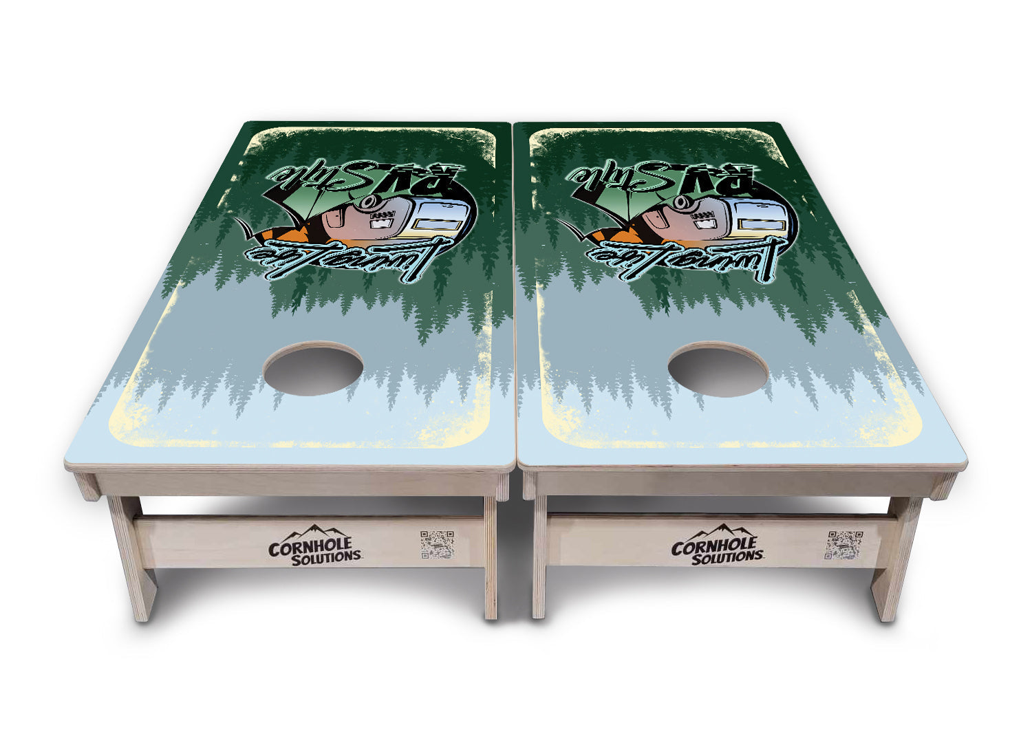 Living Life RV Style Cornhole Boards - Professional Tournament Series