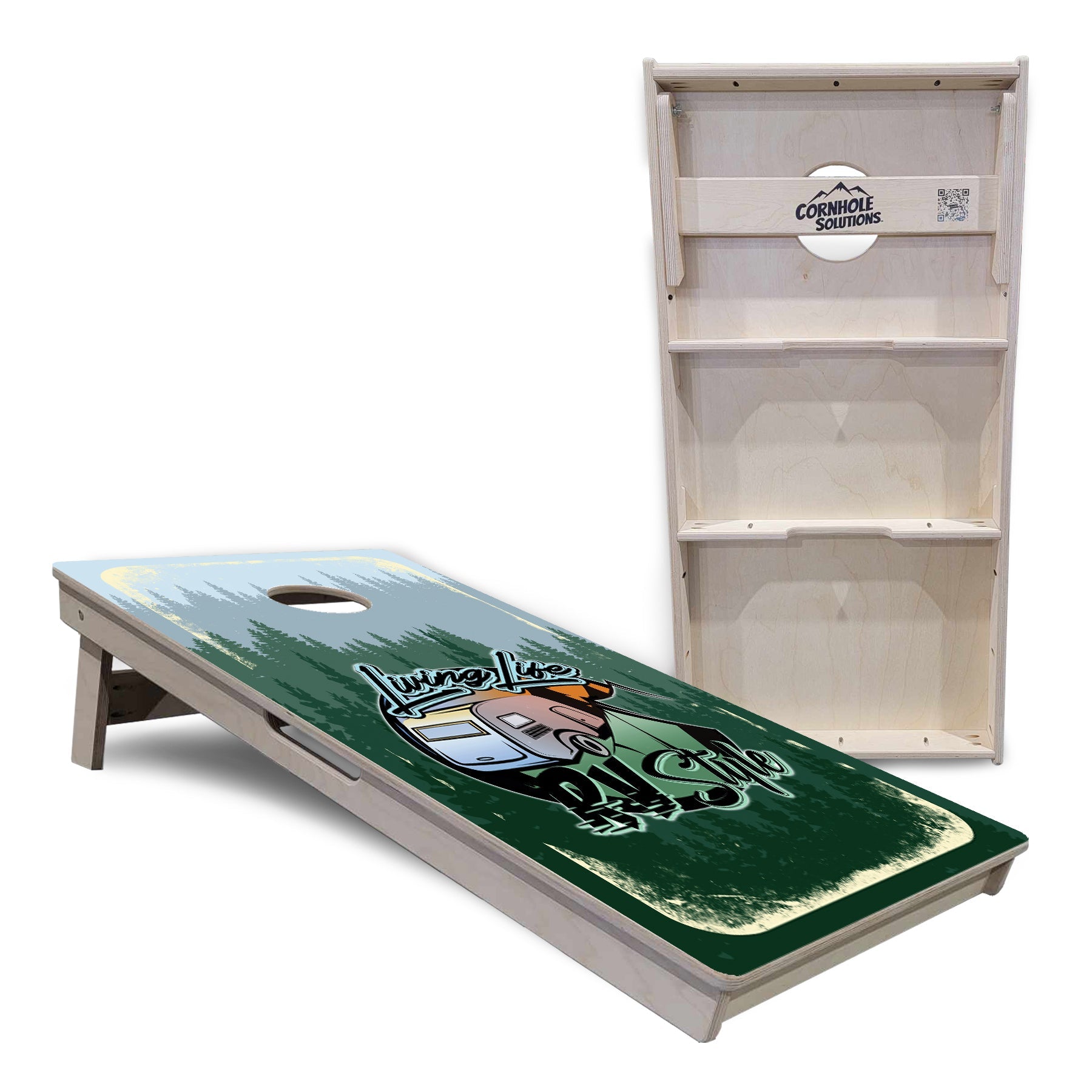 Living Life RV Style Cornhole Boards - Professional Tournament Series