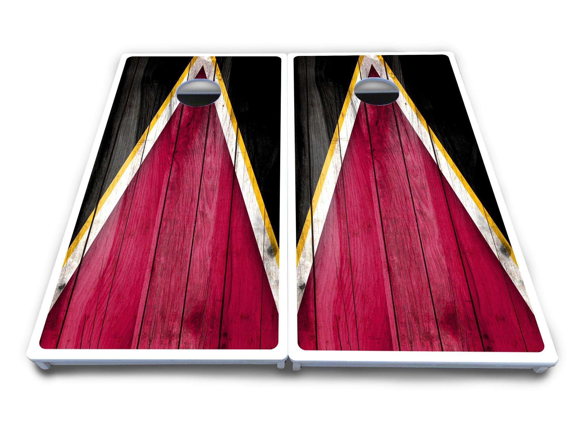 Team Color Triangle Cornhole Boards - All Weather Series