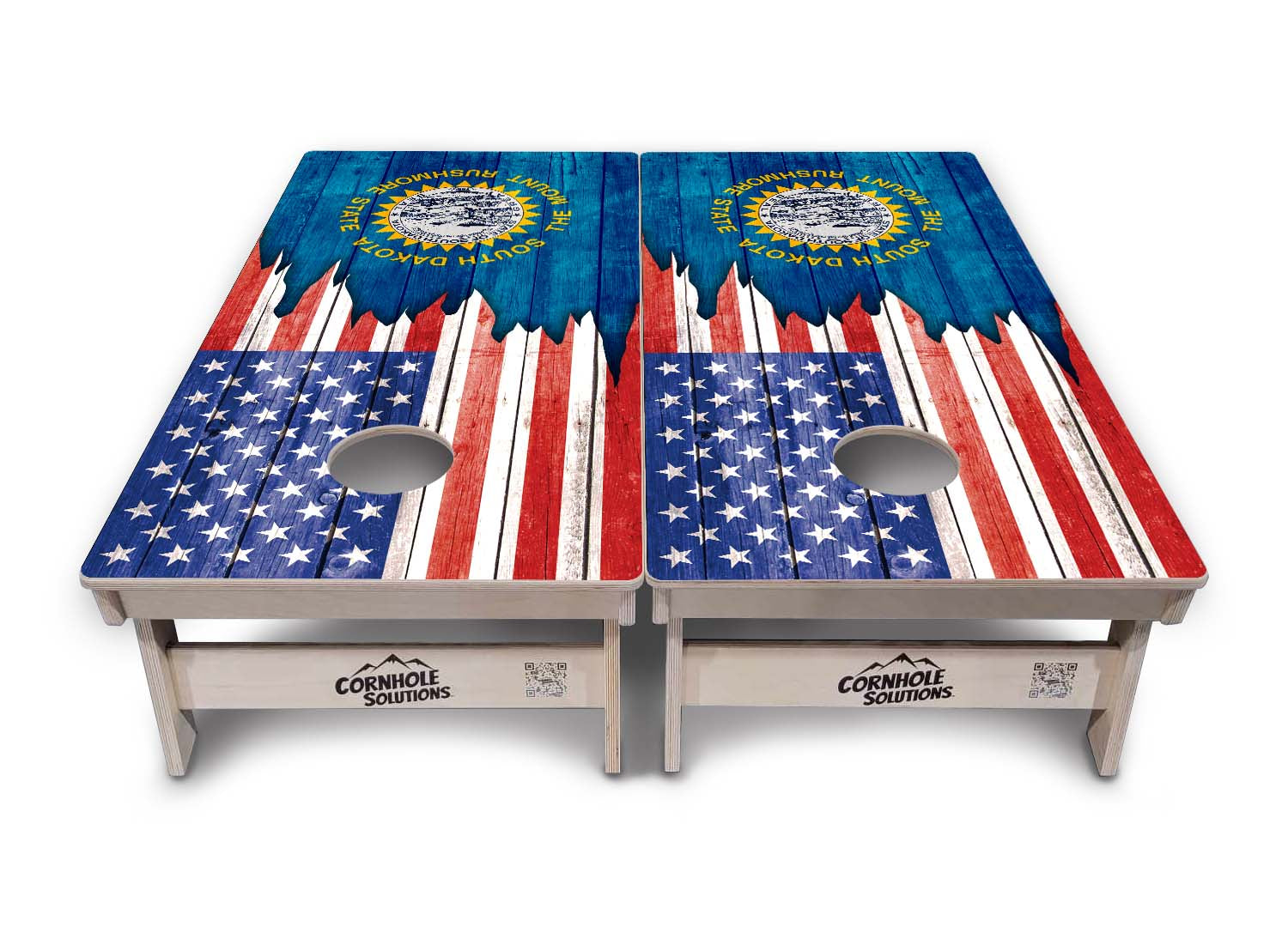 State Flags South Dakota to Wyoming Cornhole Boards - Professional Tournament Series