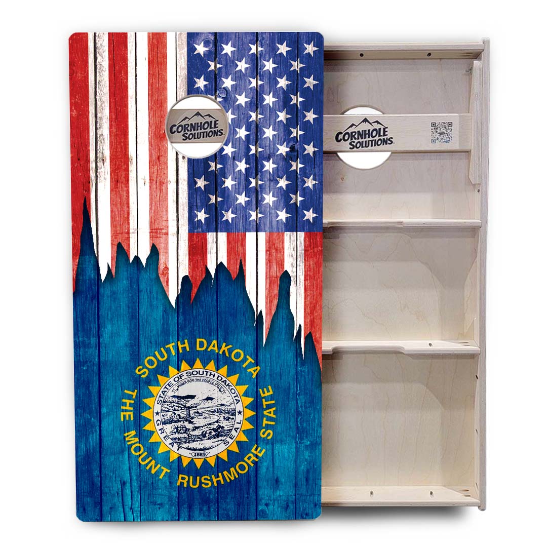 State Flags South Dakota to Wyoming Cornhole Boards - Professional Tournament Series