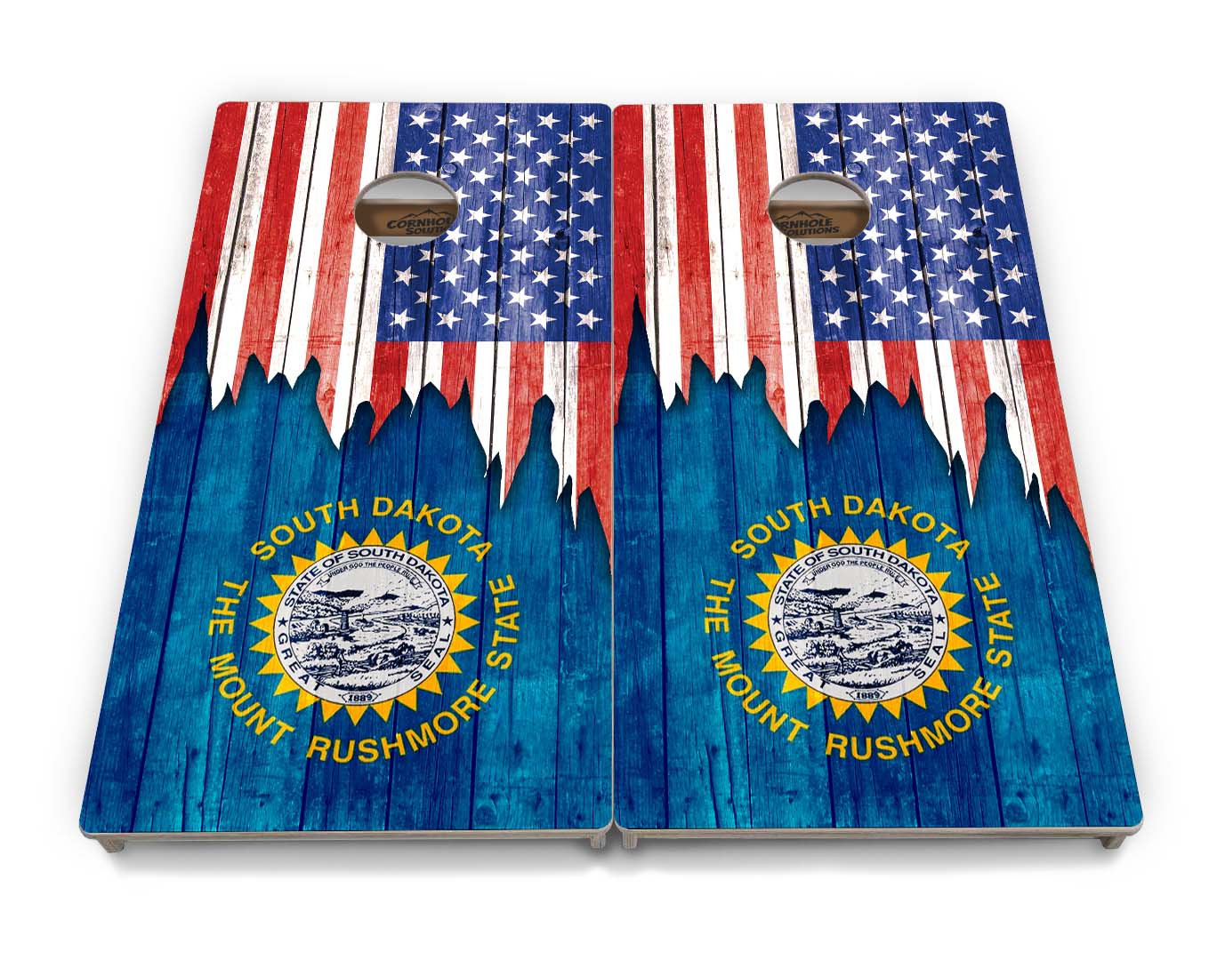 State Flags South Dakota to Wyoming Cornhole Boards - Professional Tournament Series