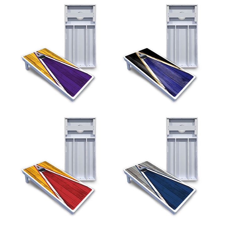 Team Color Triangle Cornhole Boards - All Weather Series