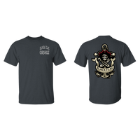 Black Flag Cornhole Text / Logo T-Shirt : Front / Back