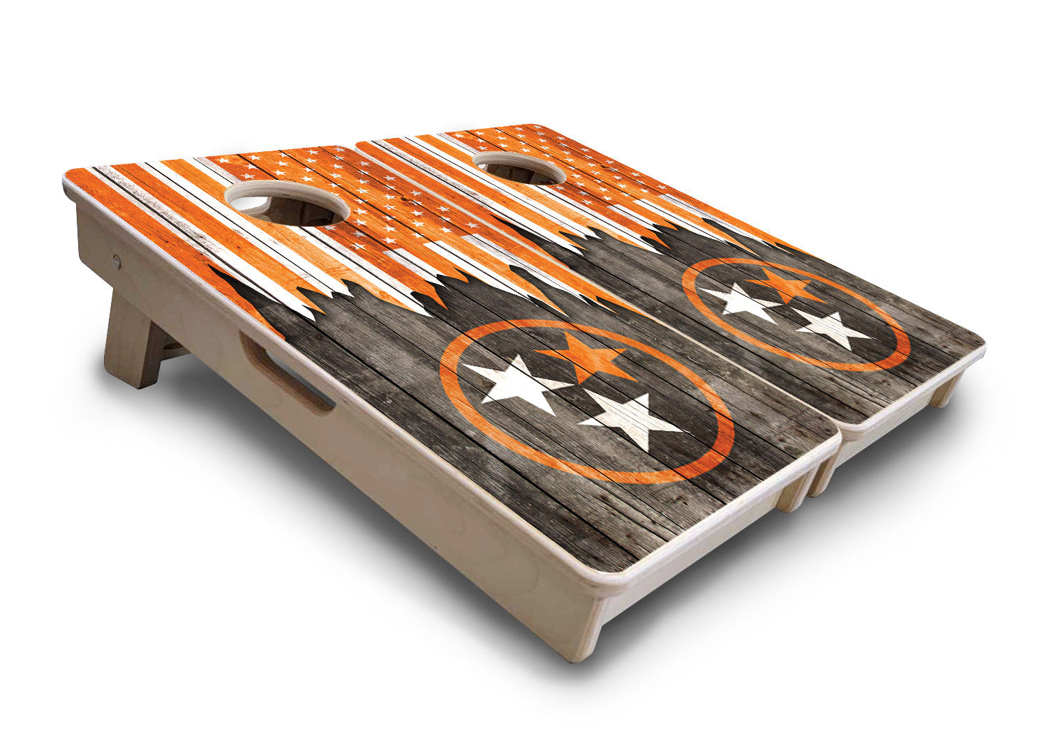 Mini Cornhole Boards - TN/USA Orange Flag