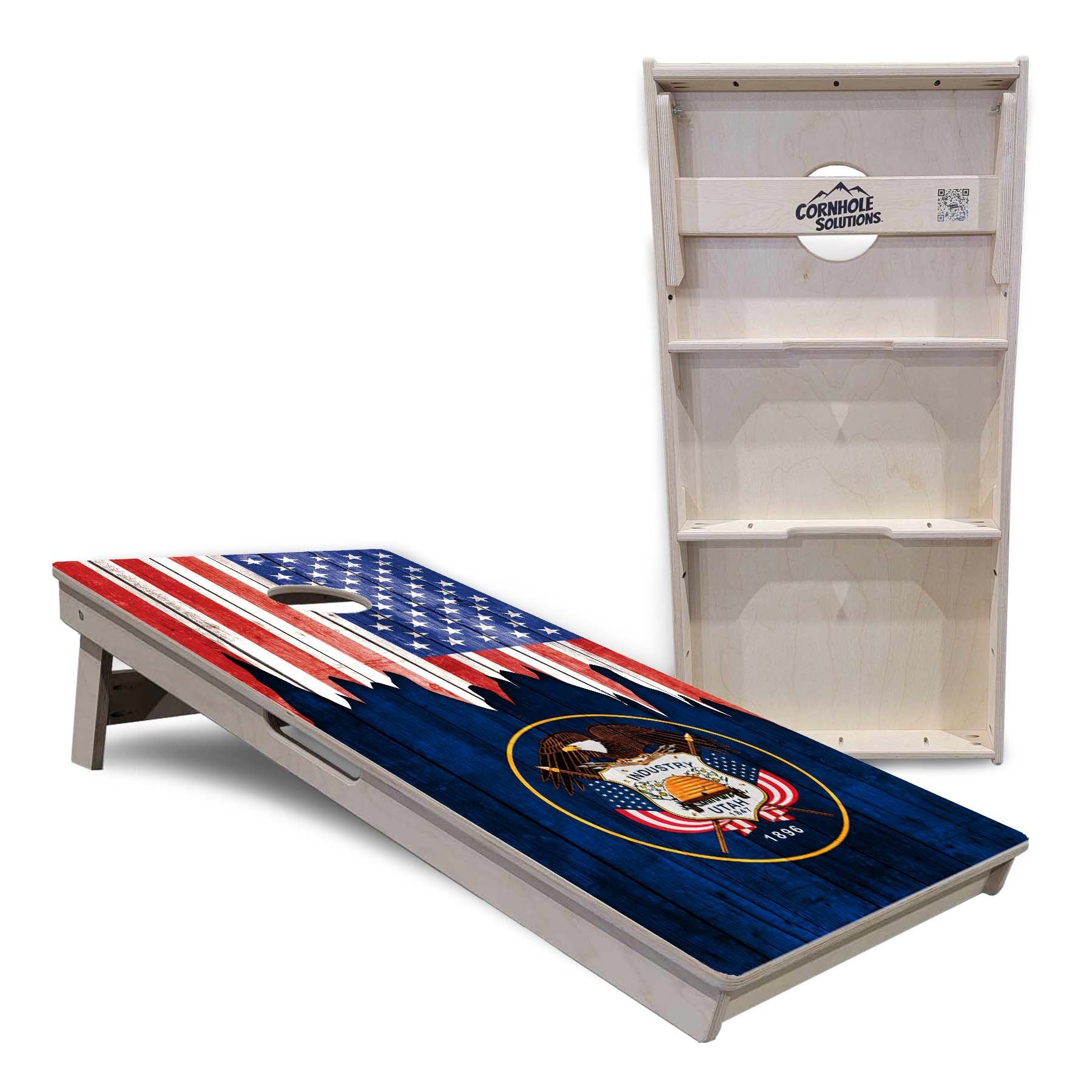 State Flags South Dakota to Wyoming Cornhole Boards - Professional Tournament Series