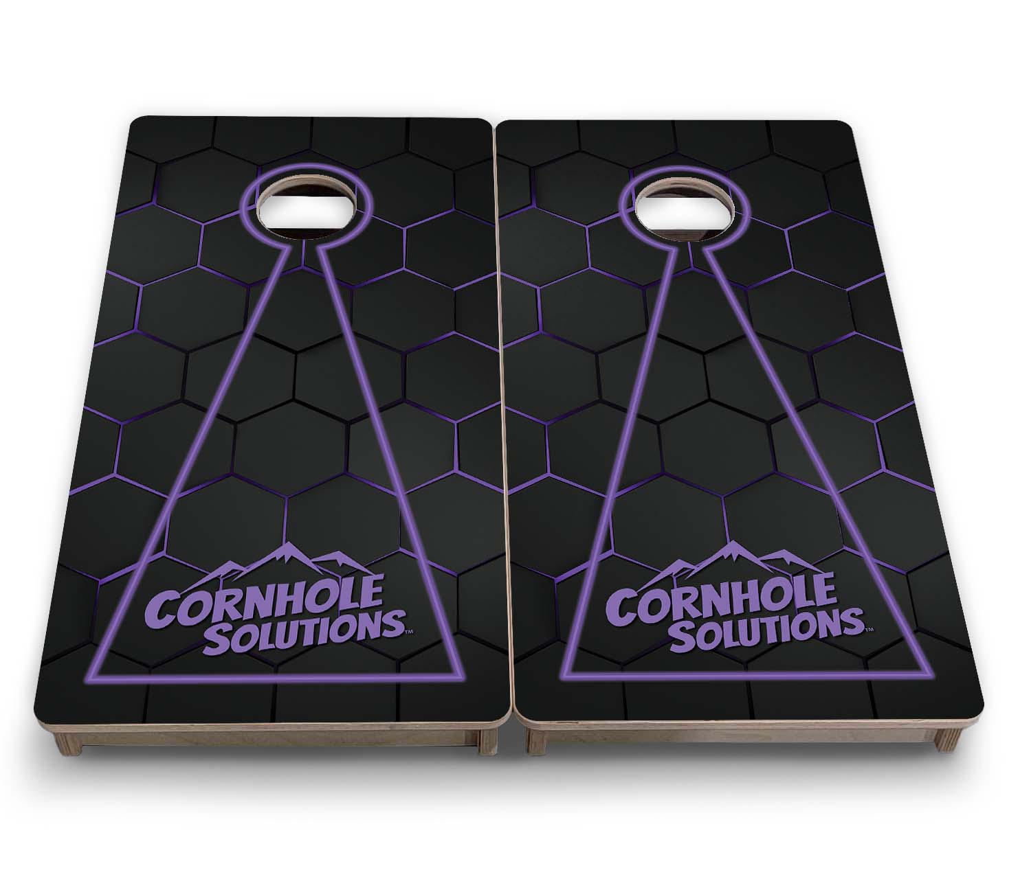 Vacation Cornhole Boards - Neon Nightfall