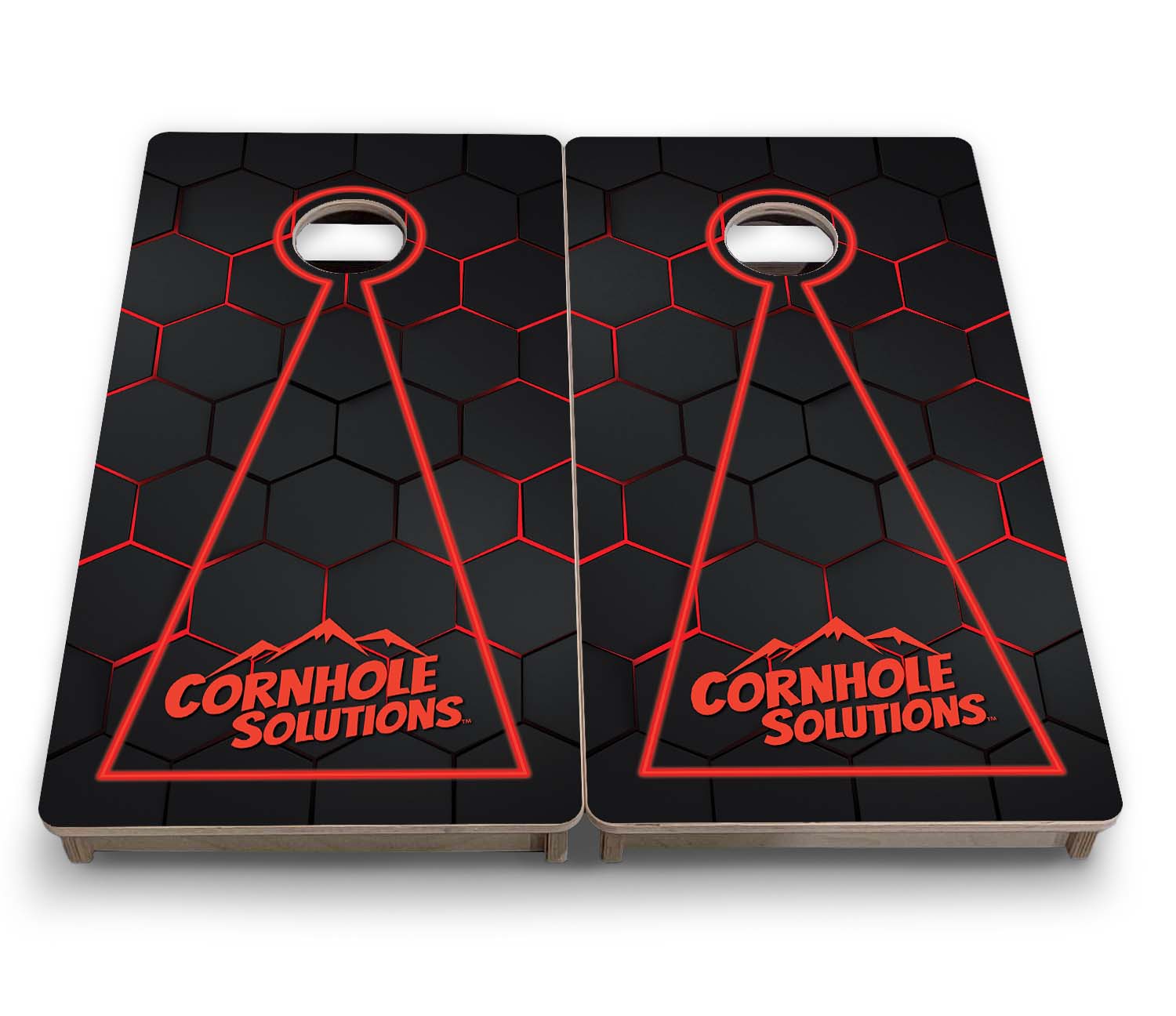Vacation Cornhole Boards - Neon Nightfall