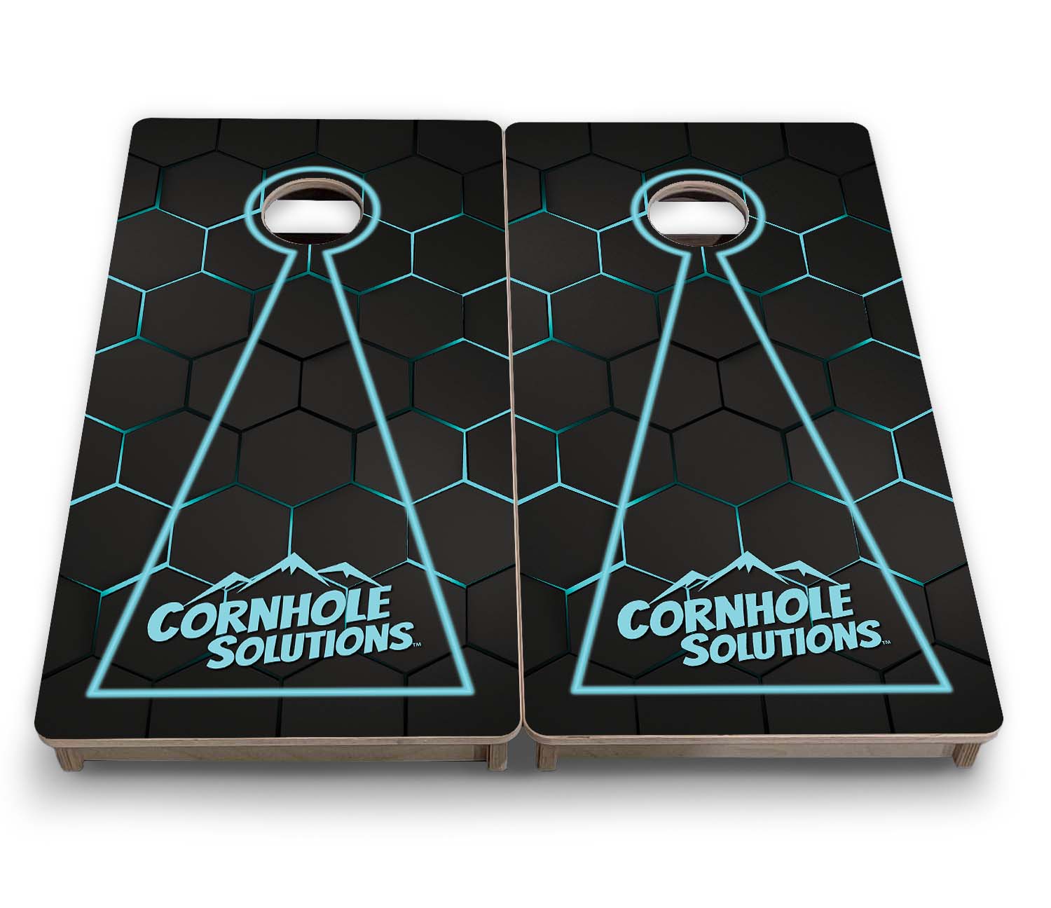 Vacation Cornhole Boards - Neon Nightfall