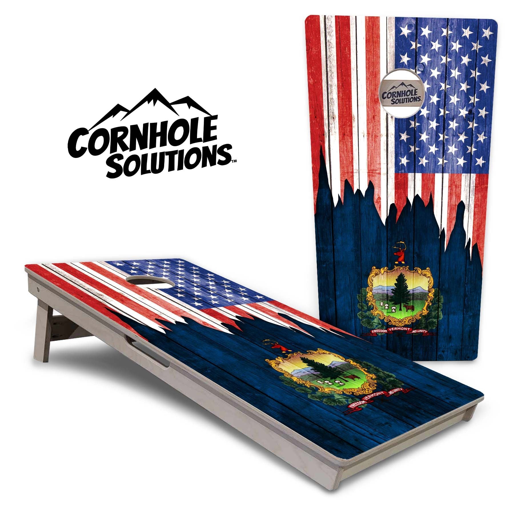 State Flags South Dakota to Wyoming Cornhole Boards - Professional Tournament Series