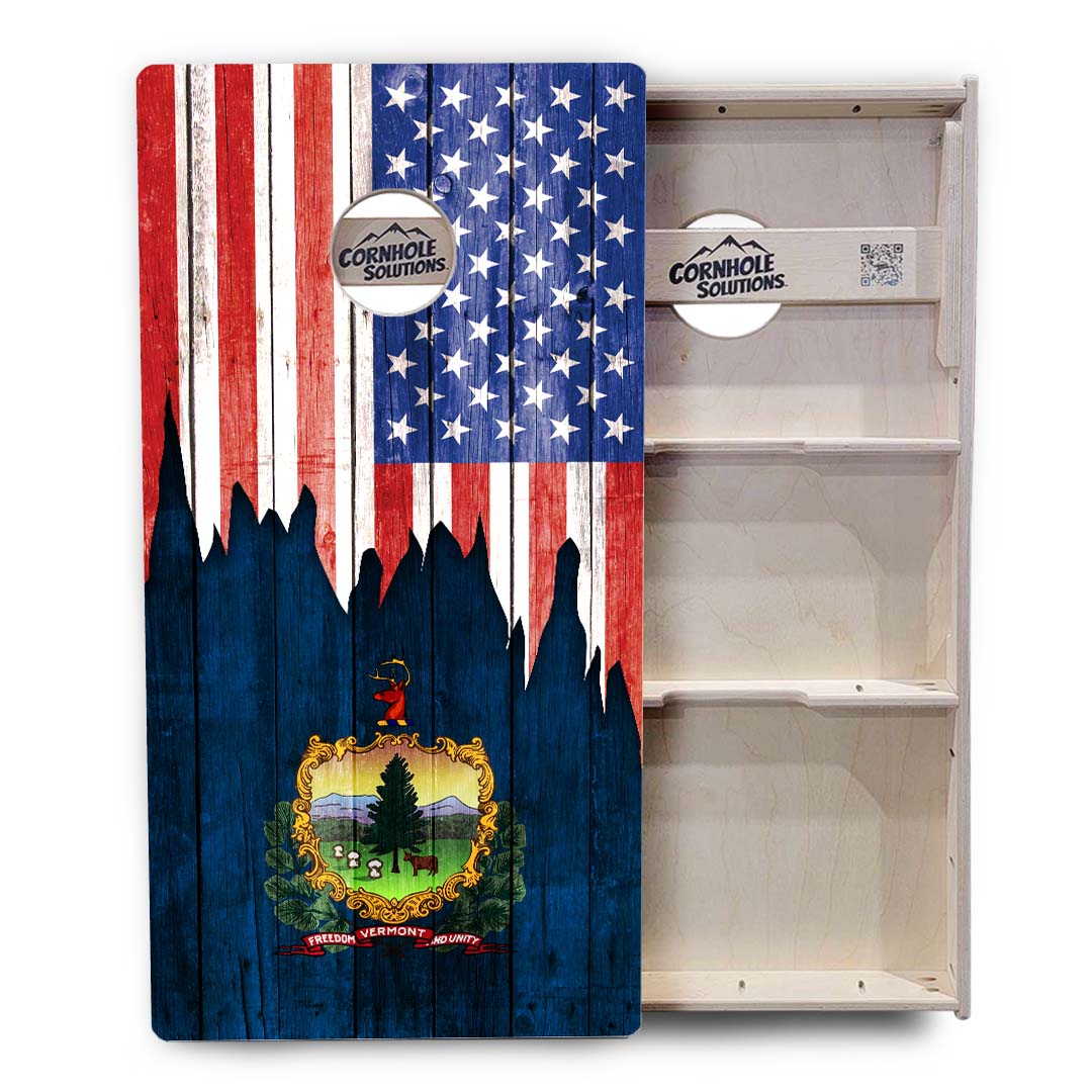 State Flags South Dakota to Wyoming Cornhole Boards - Professional Tournament Series
