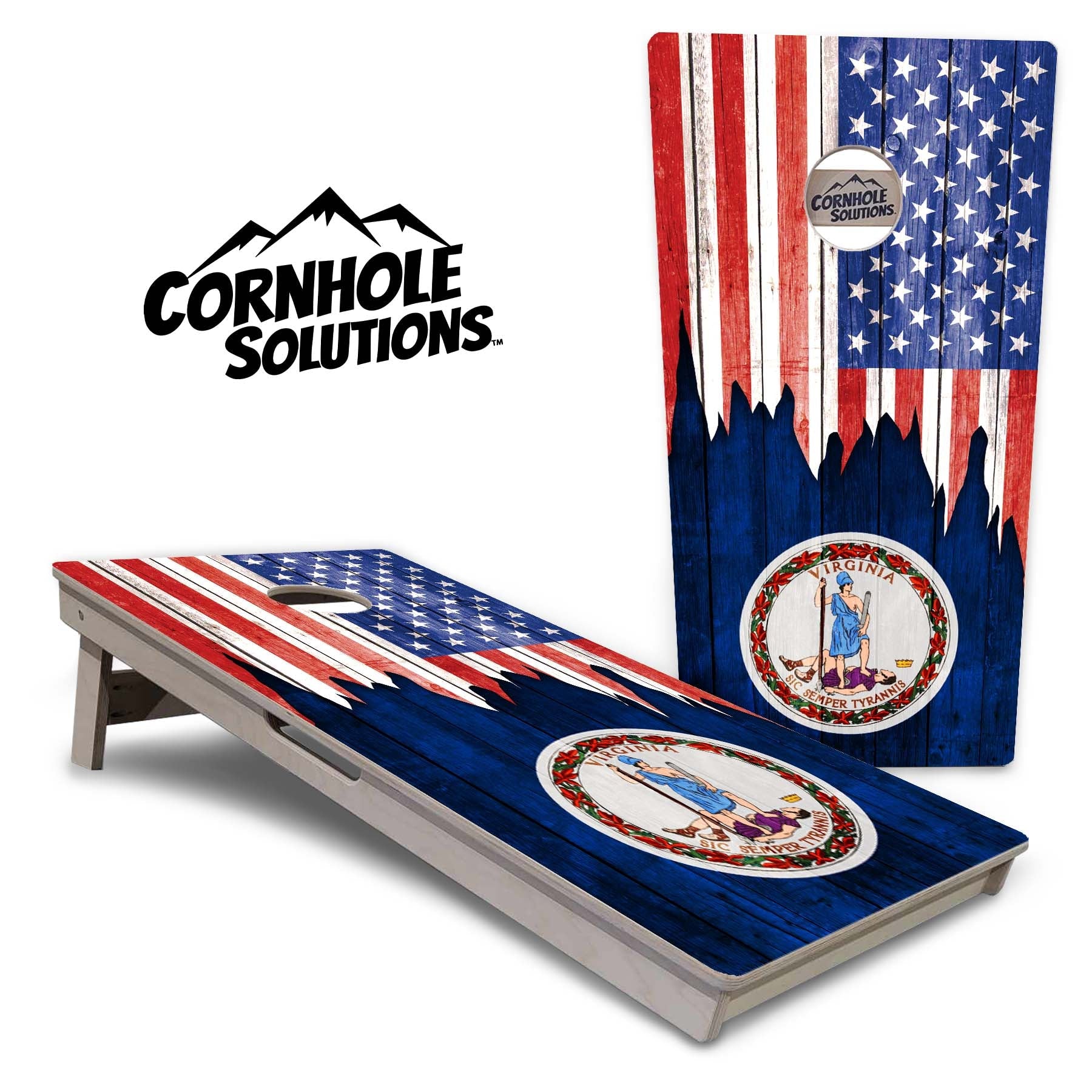 State Flags South Dakota to Wyoming Cornhole Boards - Professional Tournament Series