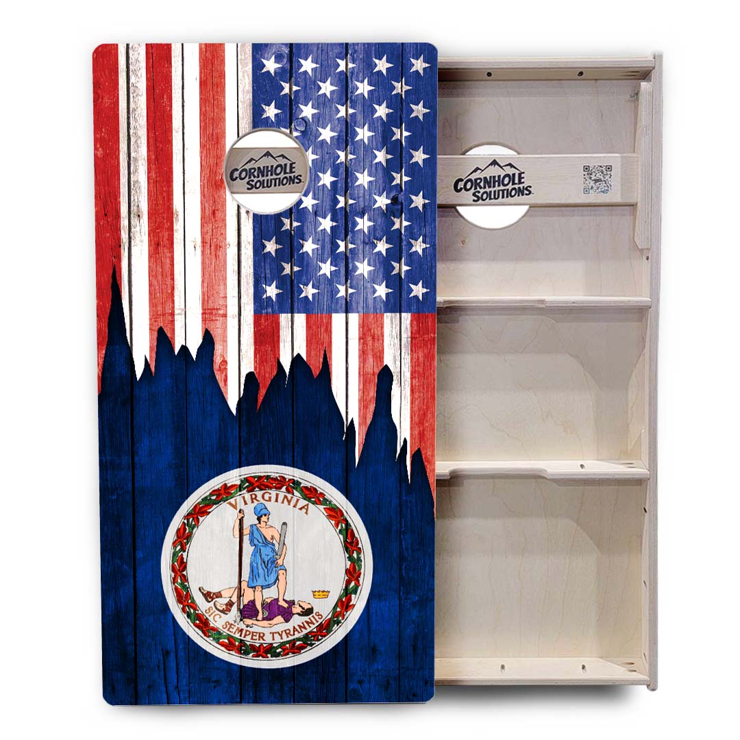 State Flags South Dakota to Wyoming Cornhole Boards - Professional Tournament Series