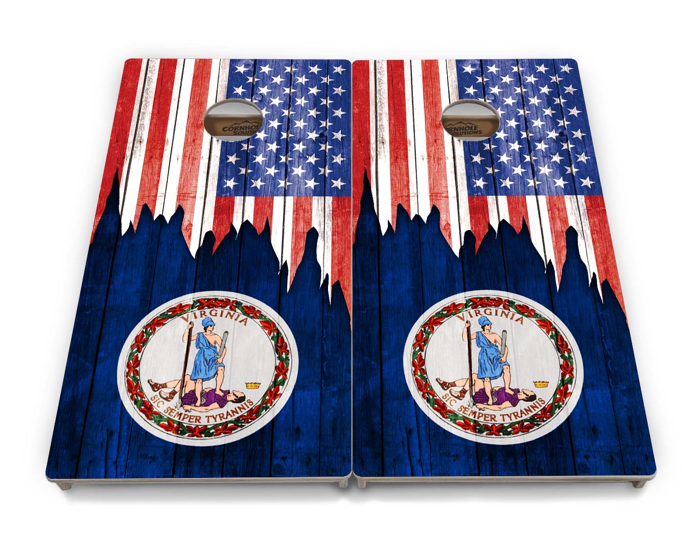 State Flags South Dakota to Wyoming Cornhole Boards - Professional Tournament Series