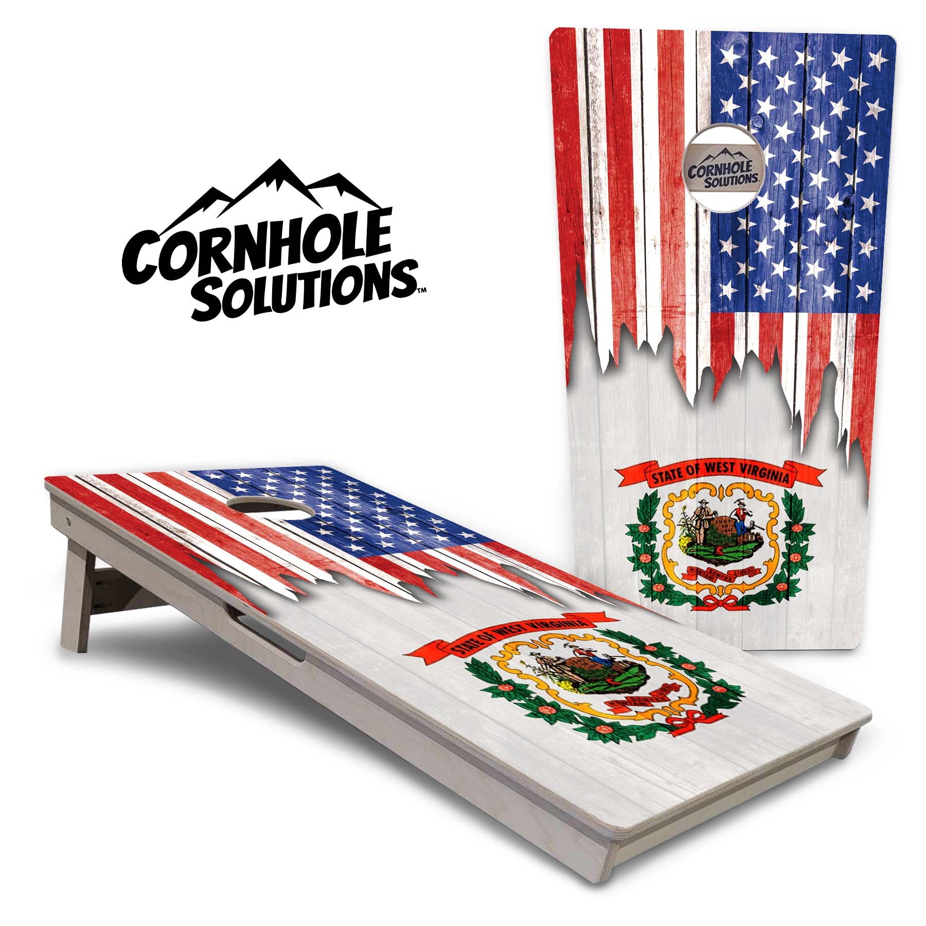 State Flags South Dakota to Wyoming Cornhole Boards - Professional Tournament Series