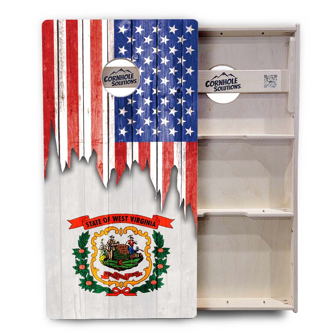 State Flags South Dakota to Wyoming Cornhole Boards - Professional Tournament Series