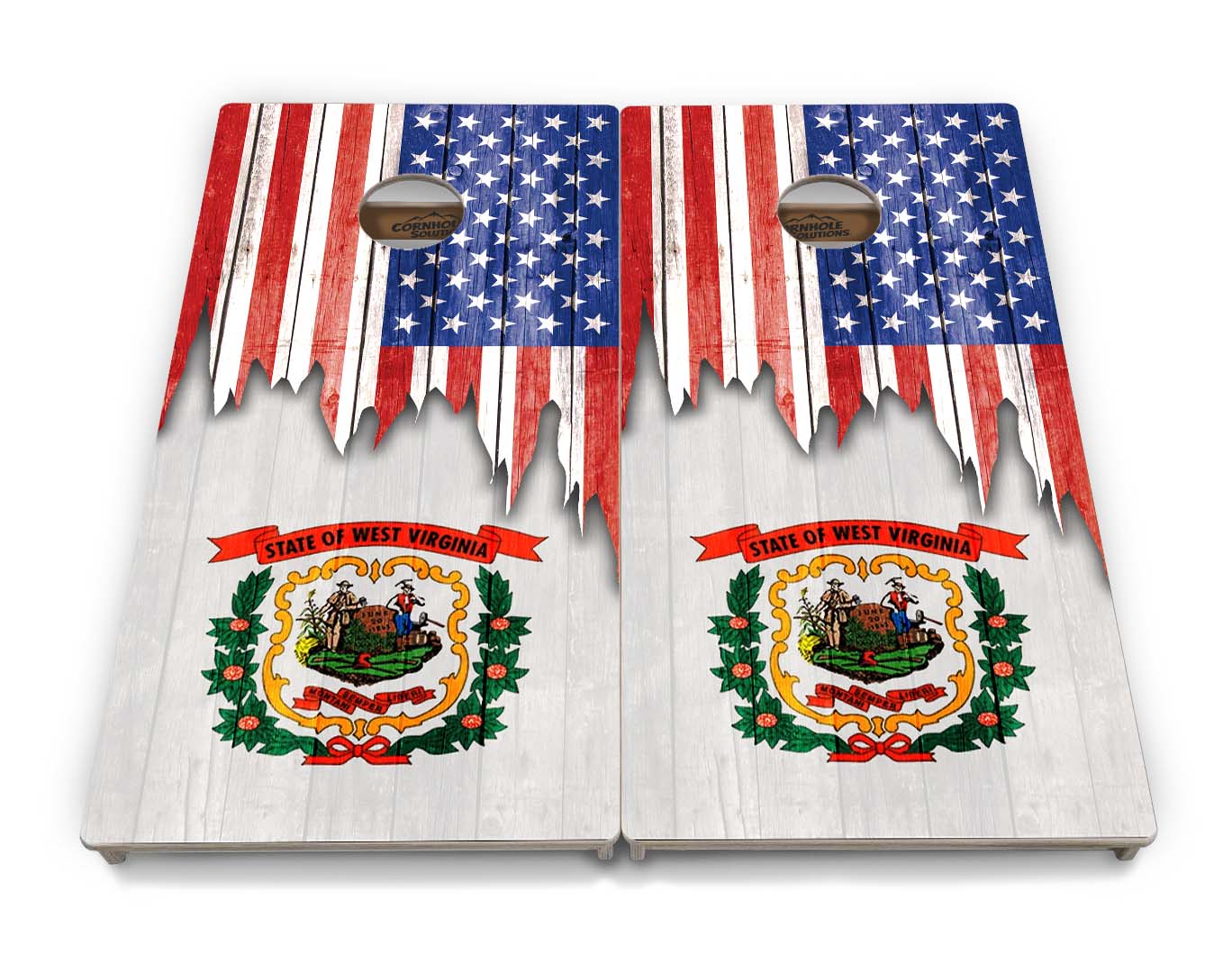 State Flags South Dakota to Wyoming Cornhole Boards - Professional Tournament Series