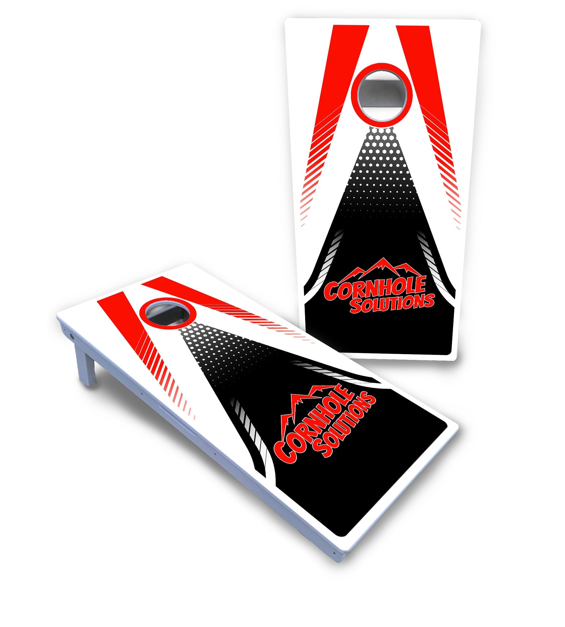 White Jersey Cornhole Boards - All Weather Series