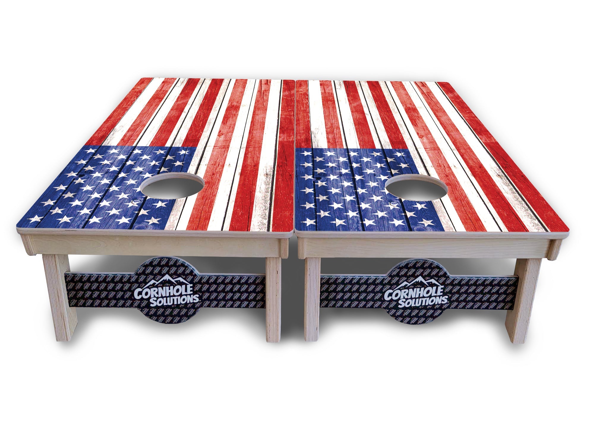 Whitewash Flag Cornhole Boards - Professional Tournament Series