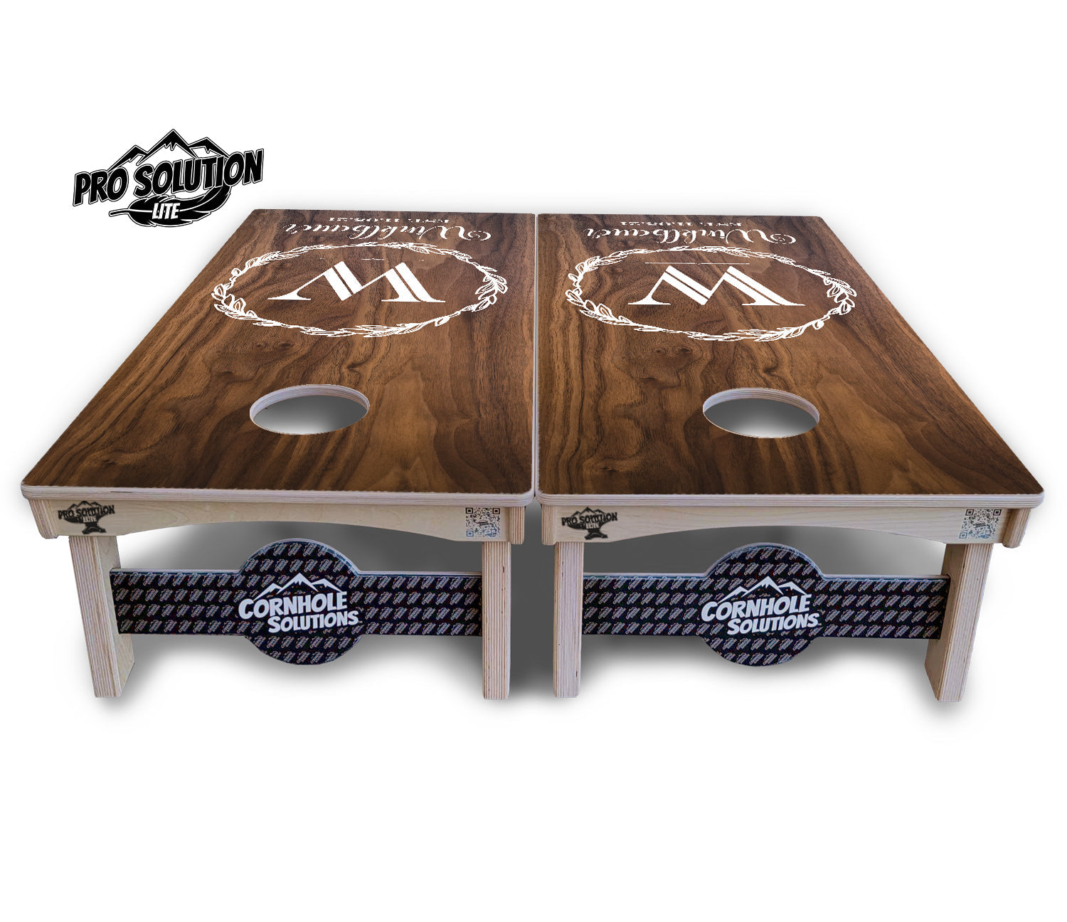 Wreath Cornhole Boards - Pro Solution Lite Series