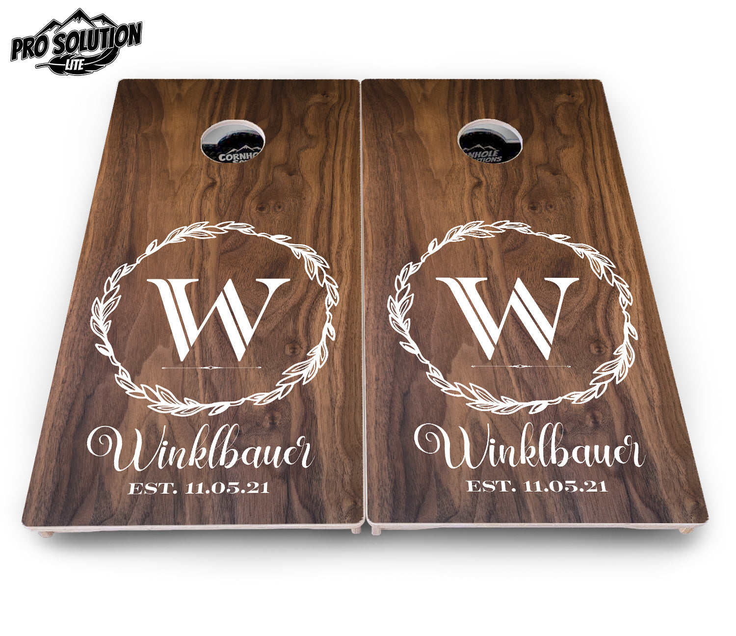 Wreath Cornhole Boards - Pro Solution Lite Series