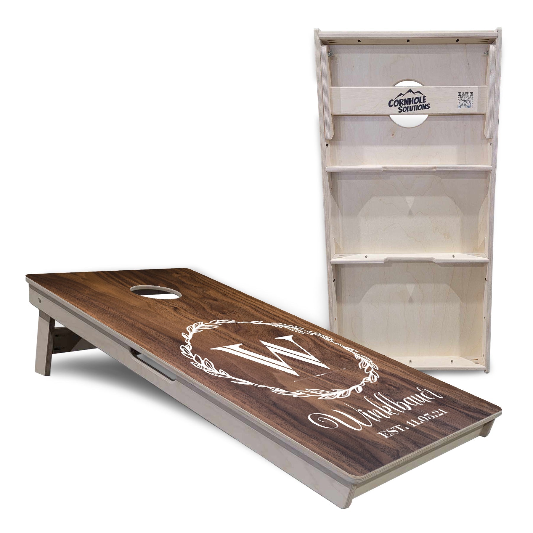 Wreath Design Cornhole Boards - Professional Tournament Series