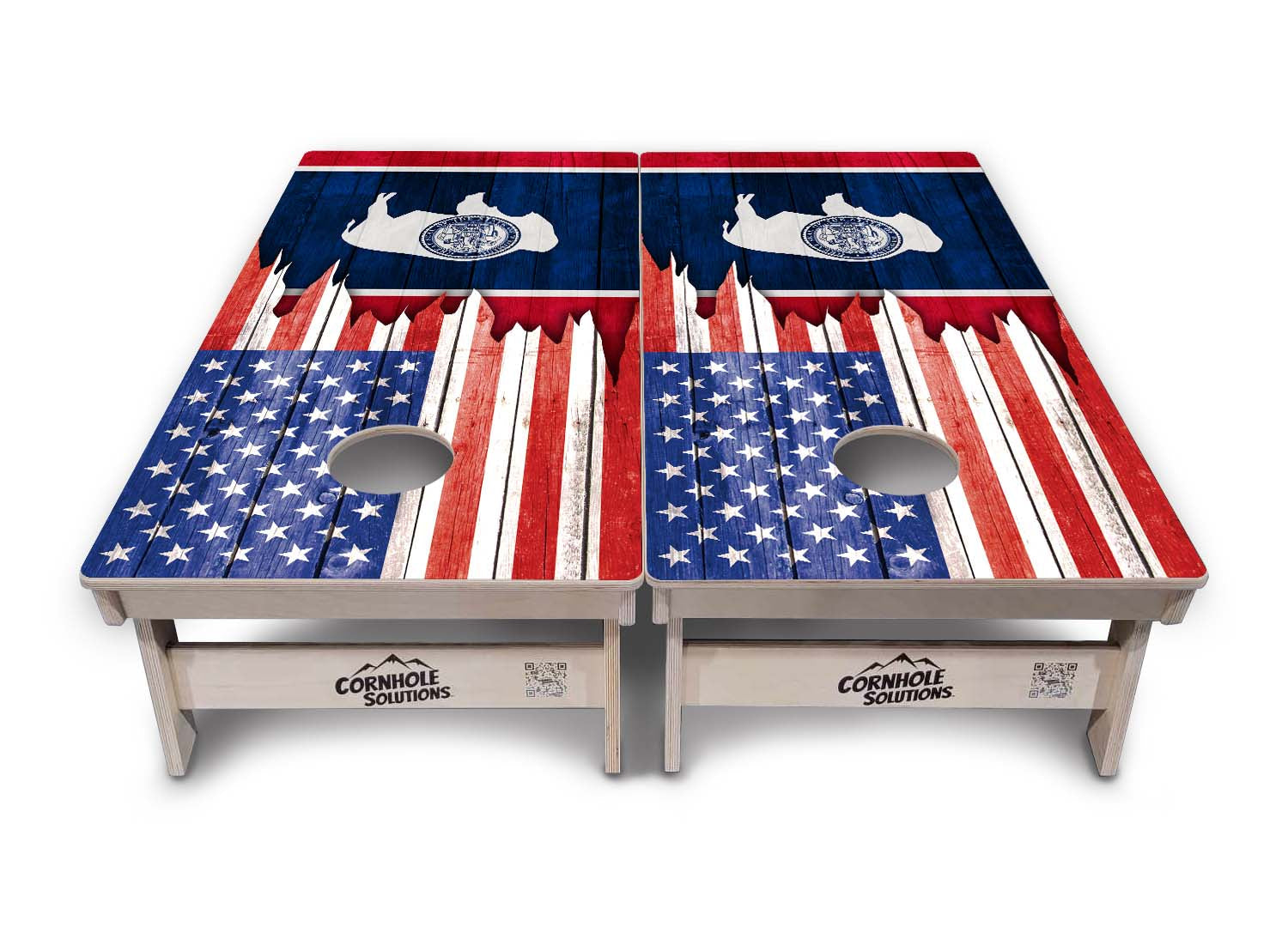 State Flags South Dakota to Wyoming Cornhole Boards - Professional Tournament Series